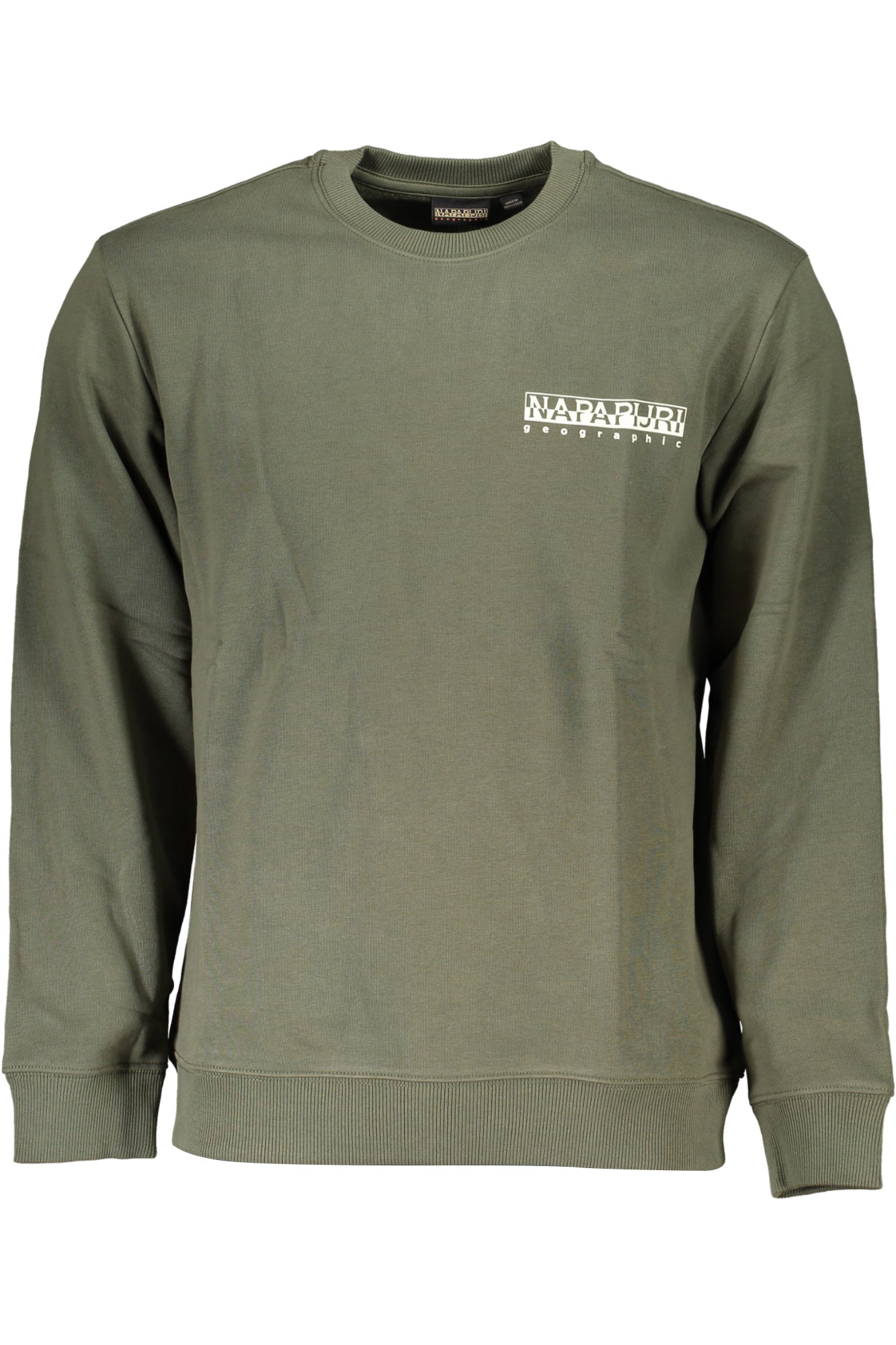NAPAPIJRI GREEN MENS ZIPLESS SWEATSHIRT