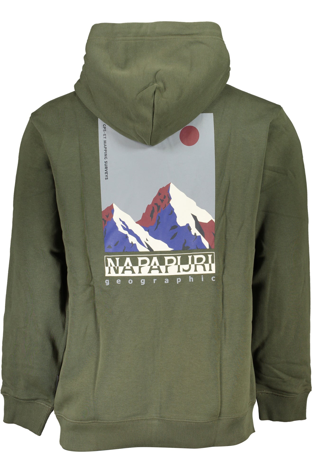 NAPAPIJRI GREEN MENS ZIPLESS SWEATSHIRT