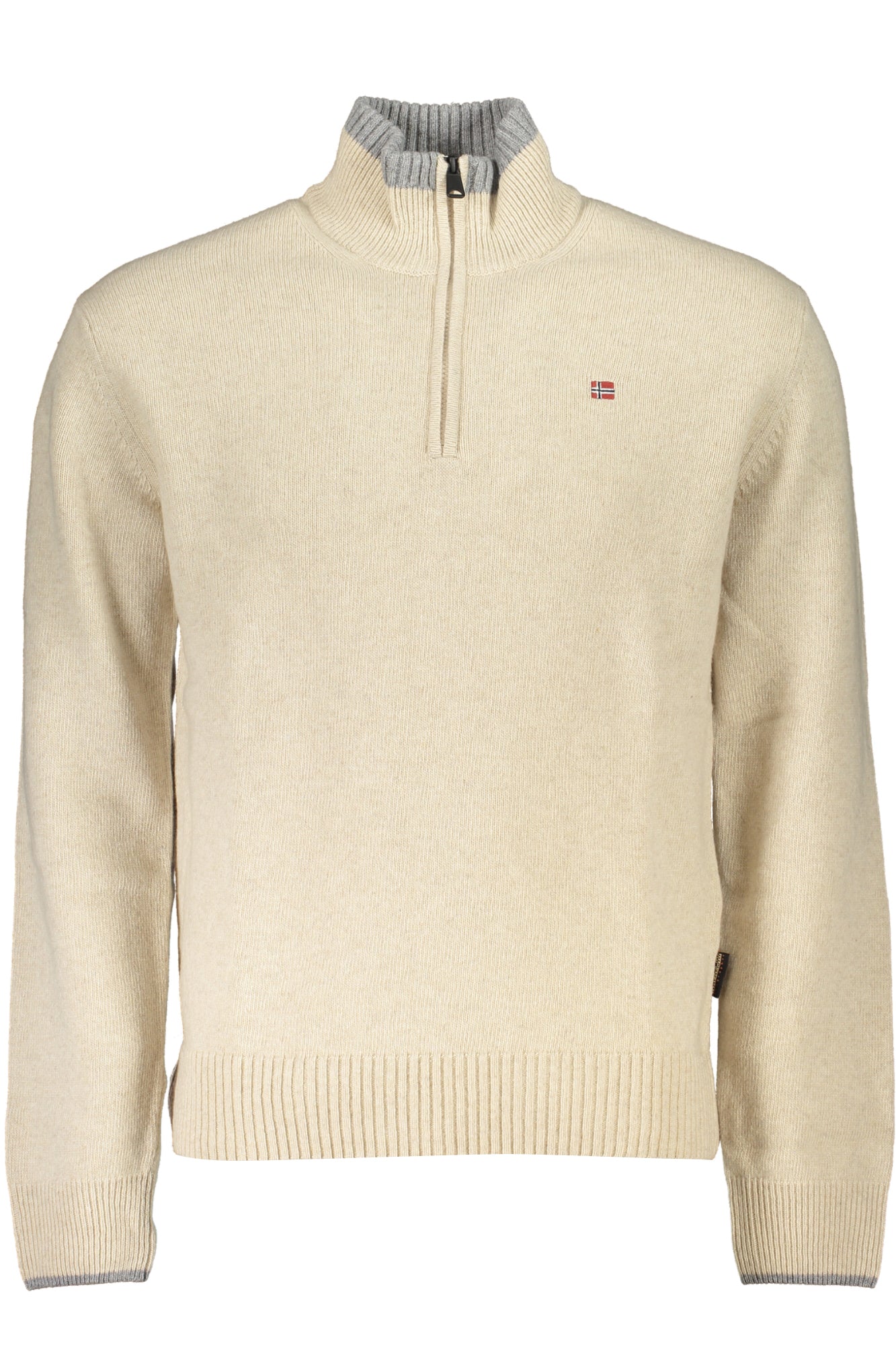 NAPAPIJRI MENS BEIGE SWEATER