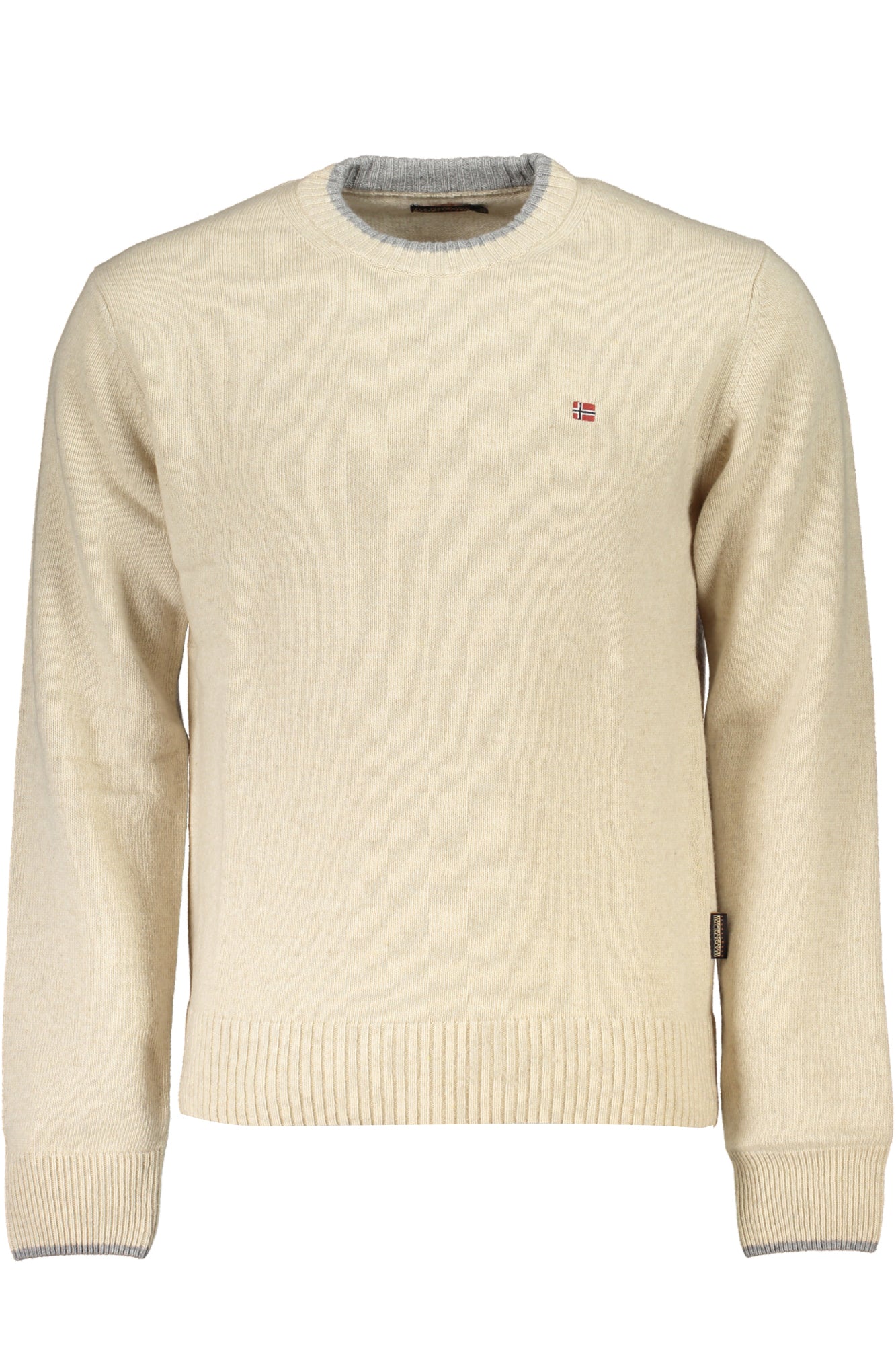 NAPAPIJRI MENS BEIGE SWEATER