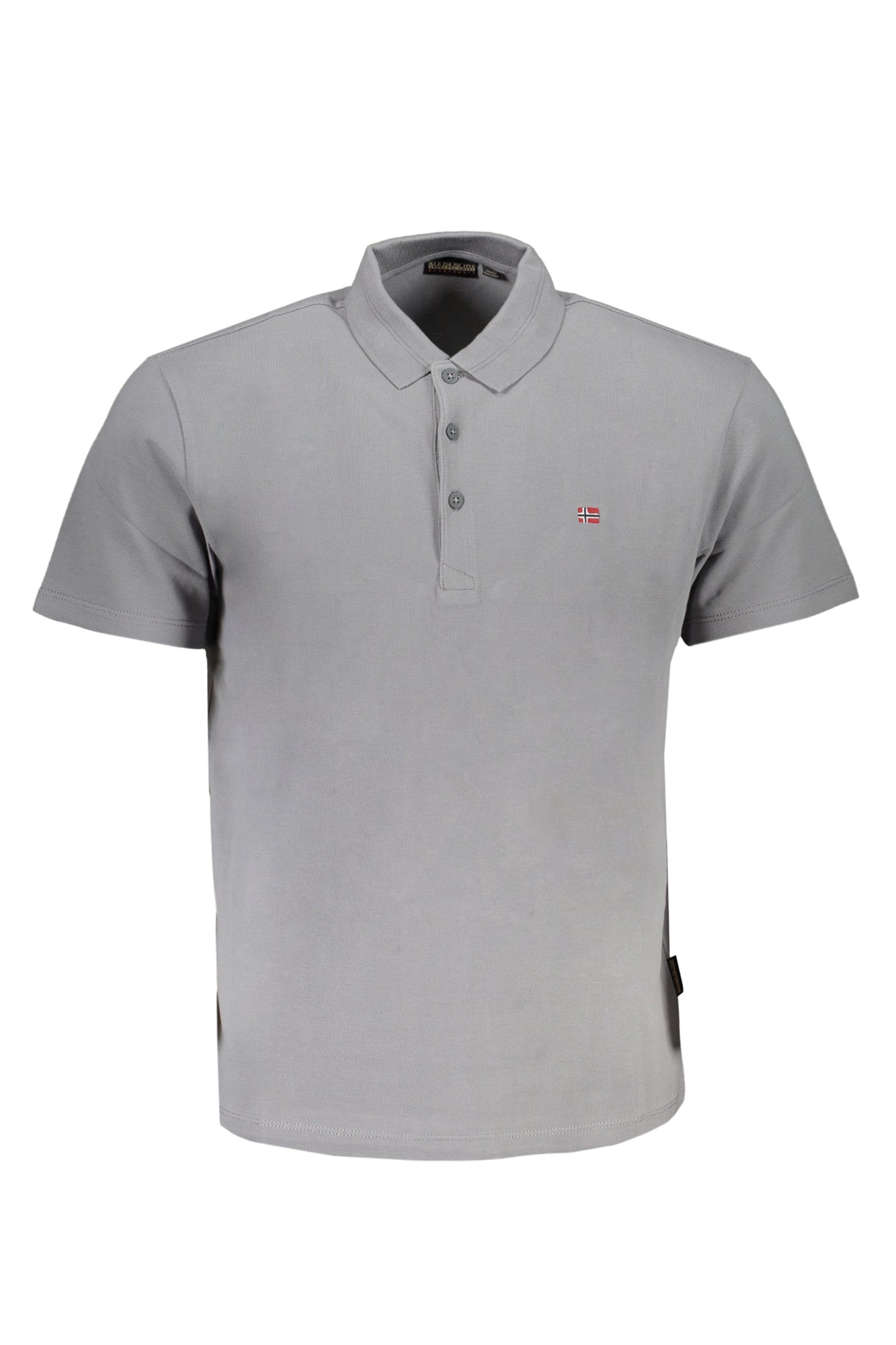 NAPAPIJRI MENS GRAY SHORT SLEEVED POLO SHIRT