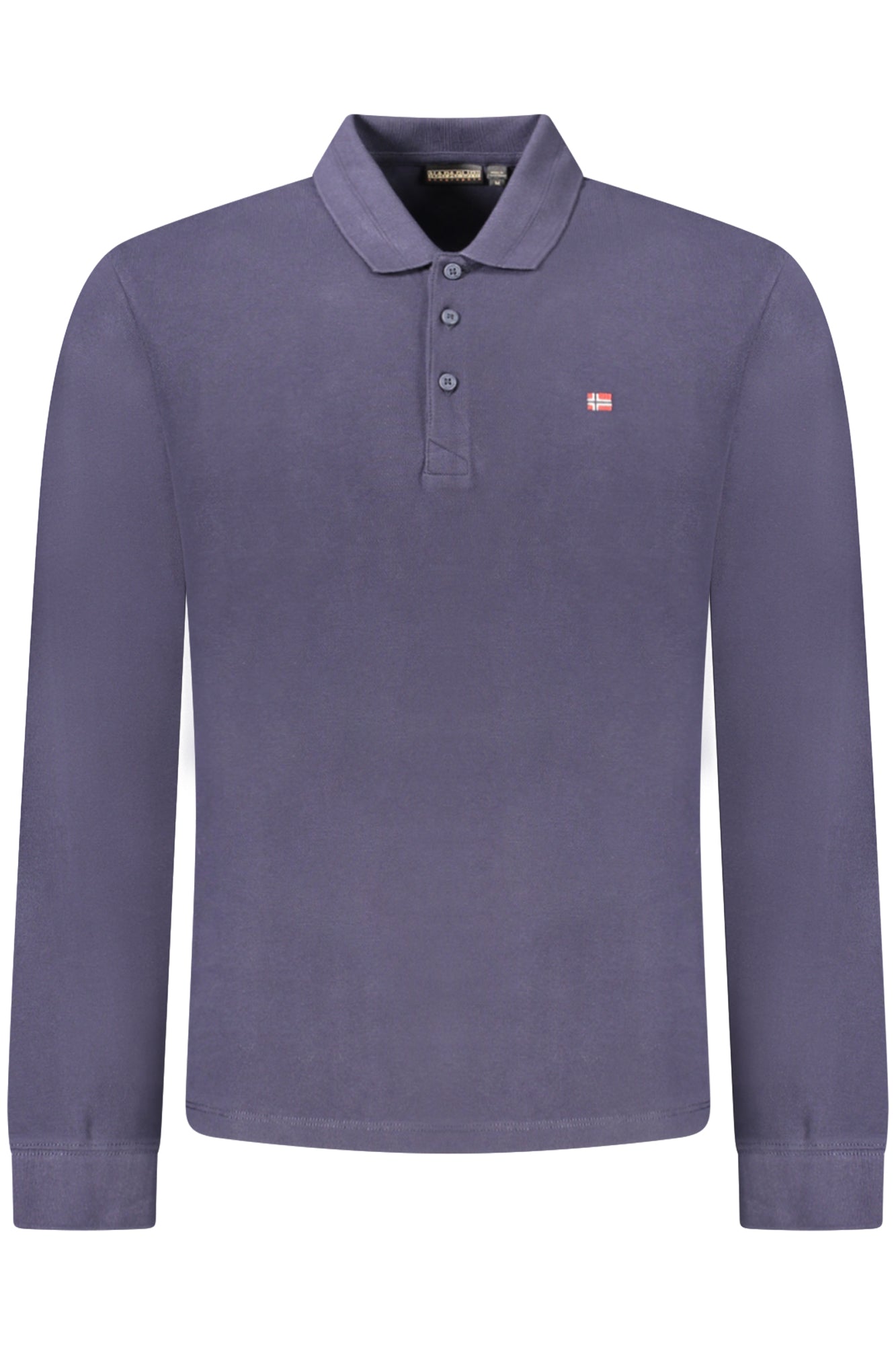 NAPAPIJRI MENS LONG-SLEEVED POLO SHIRT, BLUE
