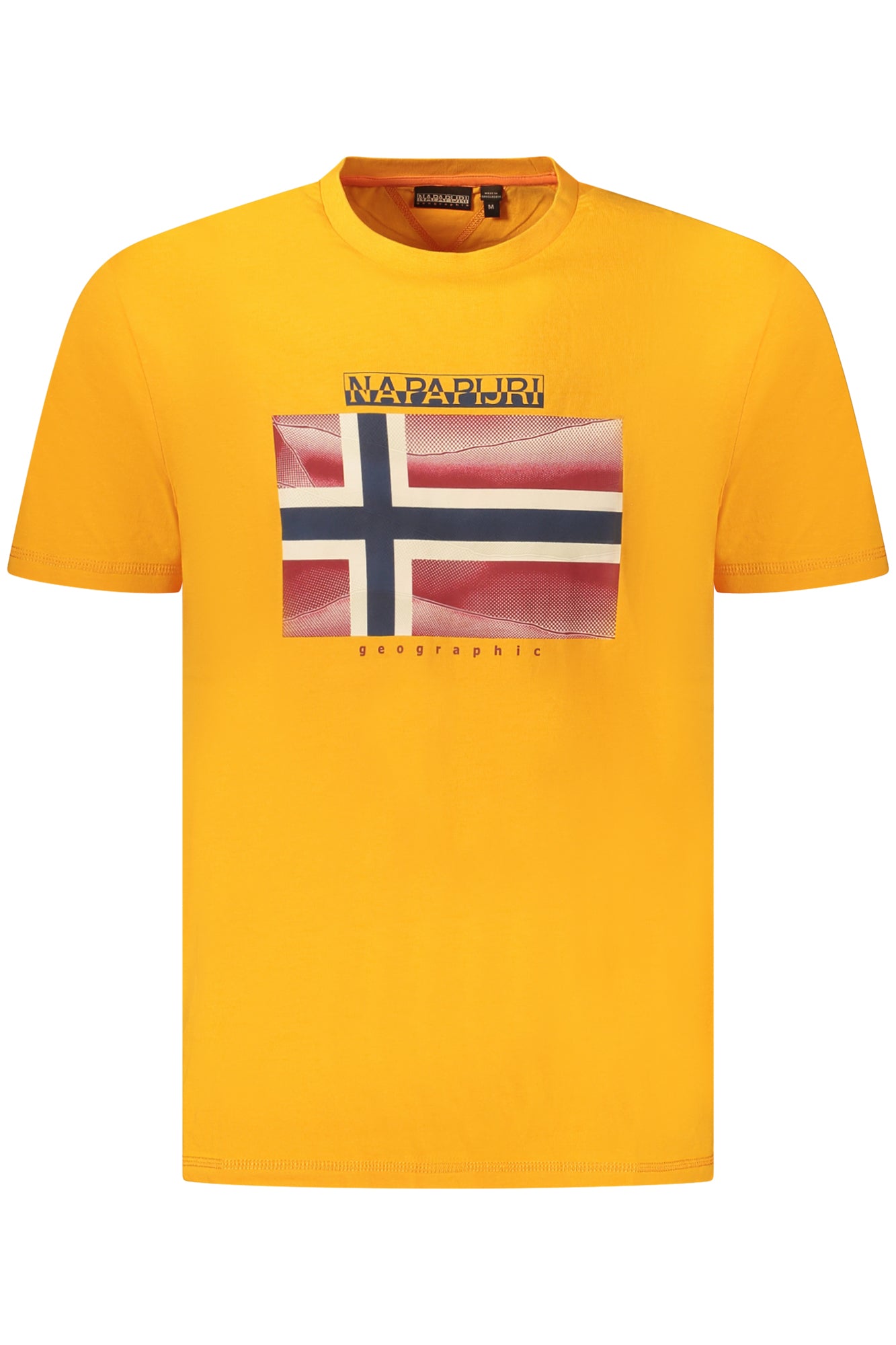 NAPAPIJRI MENS SHORT SLEEVE T-SHIRT ORANGE