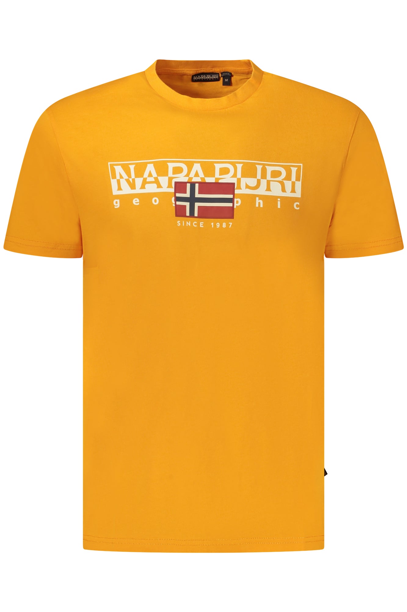 NAPAPIJRI MENS SHORT SLEEVE T-SHIRT ORANGE