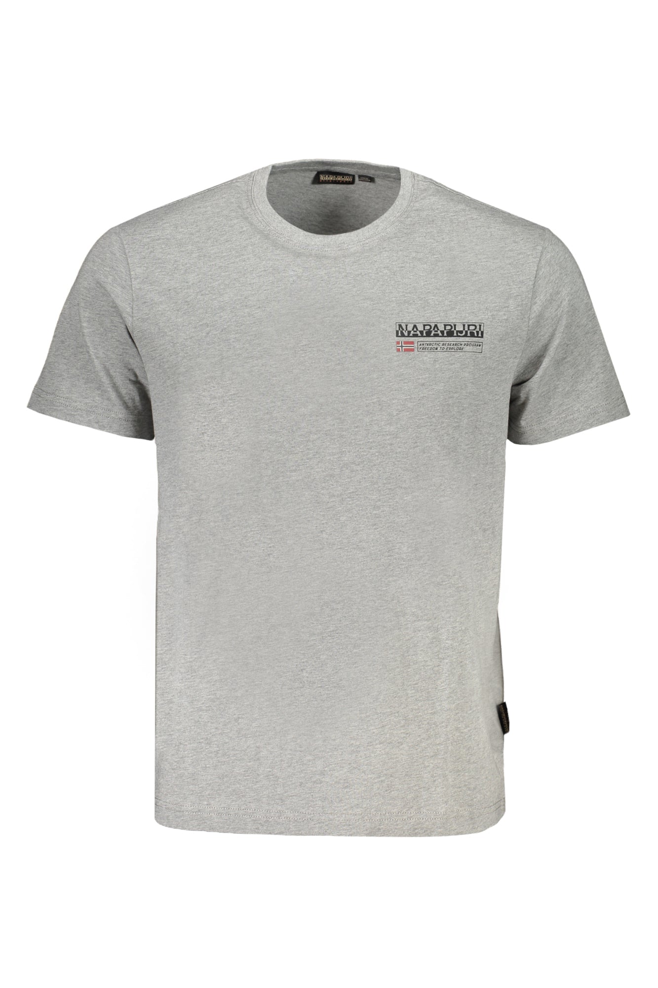 NAPAPIJRI MENS SHORT SLEEVED T-SHIRT GRAY