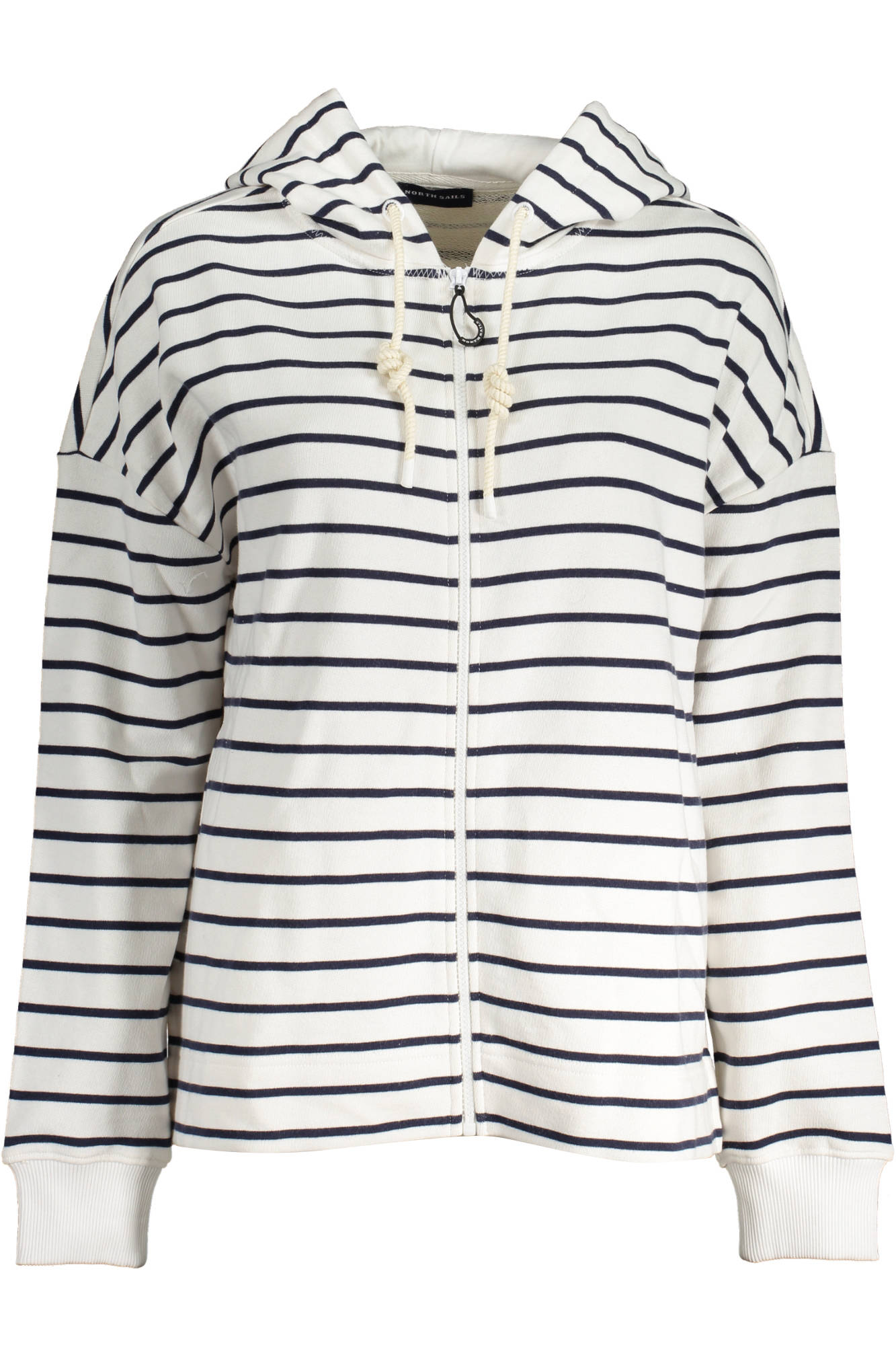 NORTH SAILS WOMENS WHITE ZIPPED SWEATSHIRT