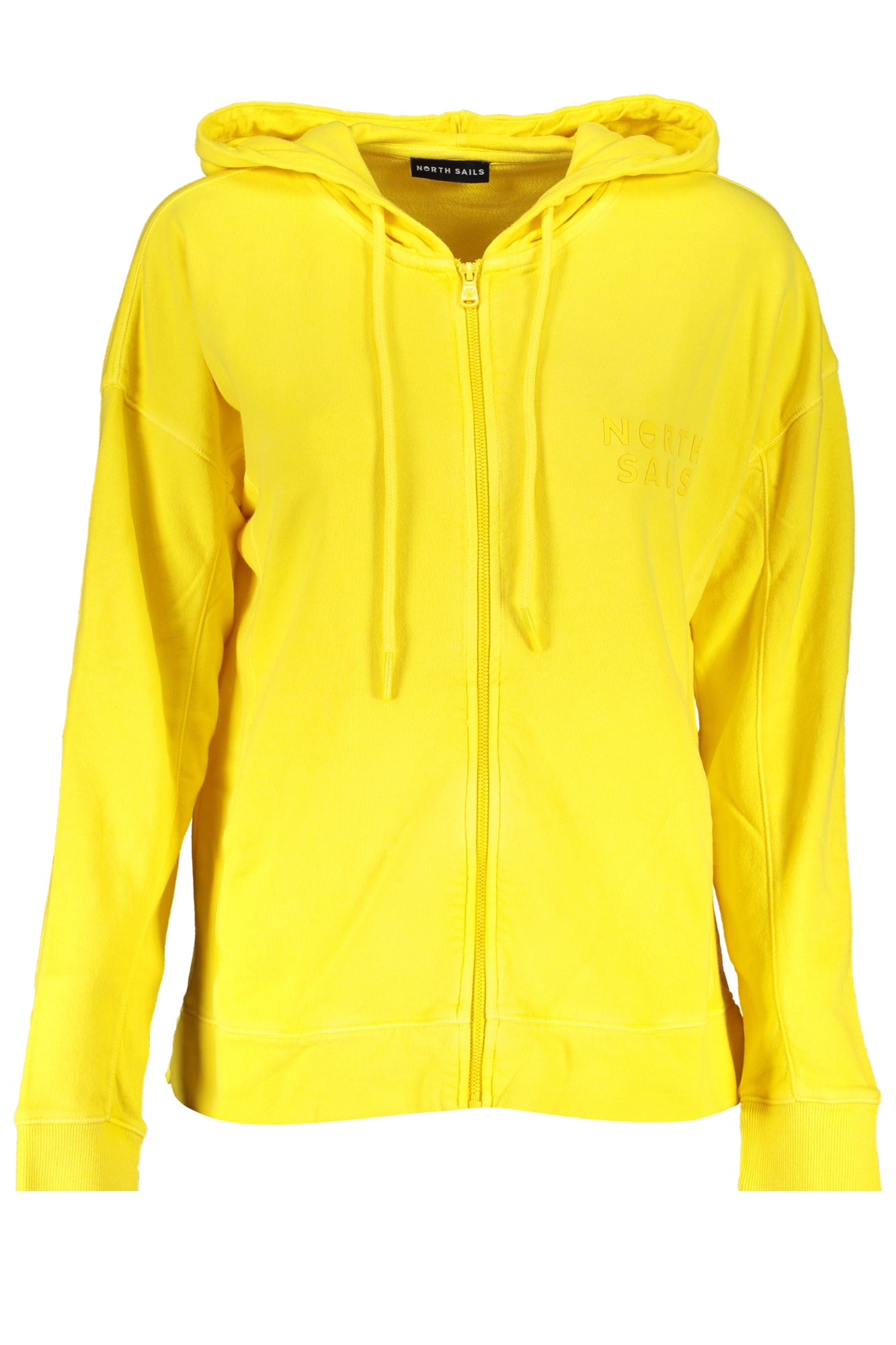 NORTH SAILS WOMENS YELLOW ZIP SWEATSHIRT
