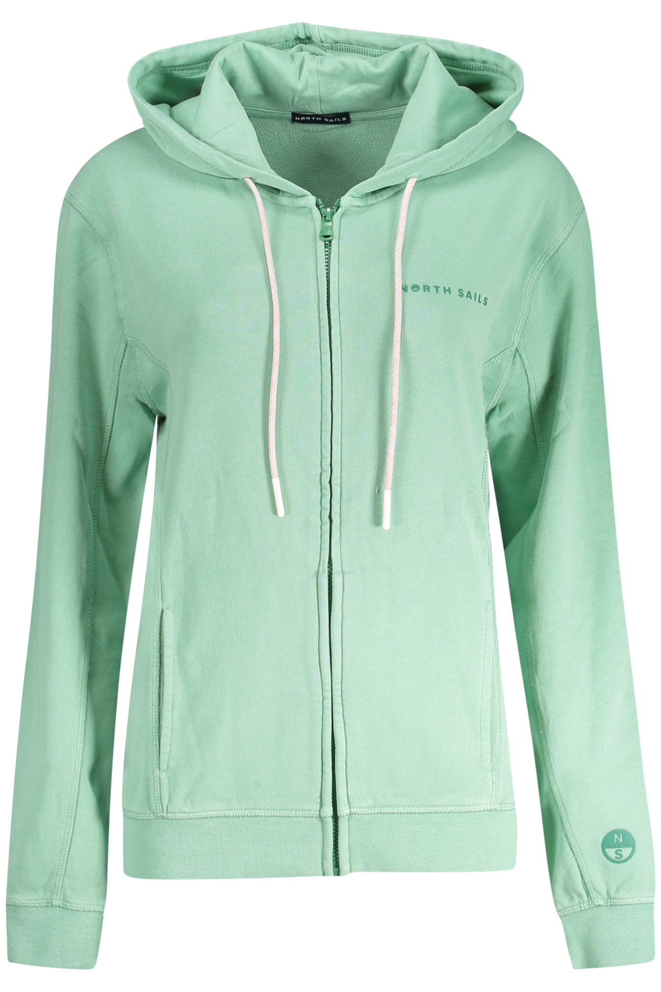 NORTH SAILS WOMENS ZIP-UP SWEATSHIRT GREEN