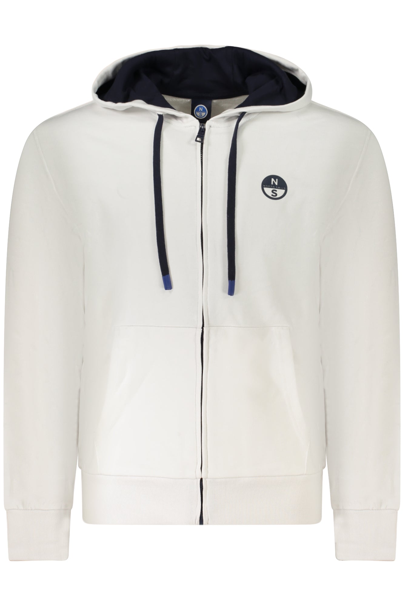 NORTH SAILS MENS ZIP-UP SWEATSHIRT WHITE