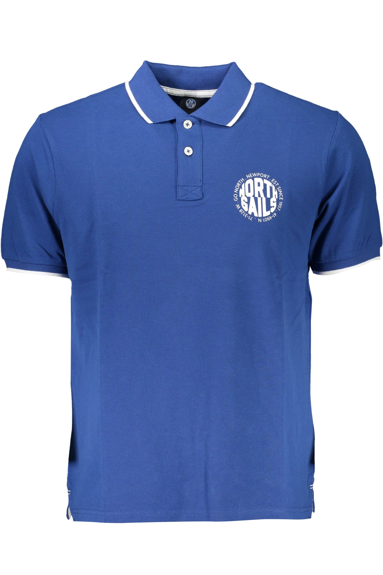 NORTH SAILS MENS SHORT SLEEVED POLO SHIRT BLUE