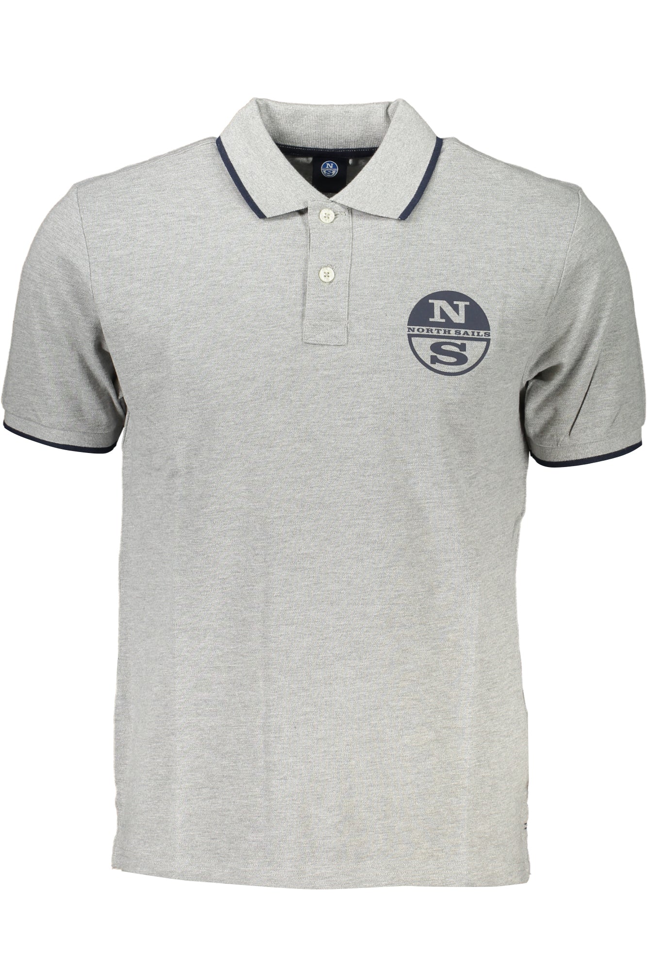 NORTH SAILS MENS GRAY SHORT SLEEVED POLO SHIRT