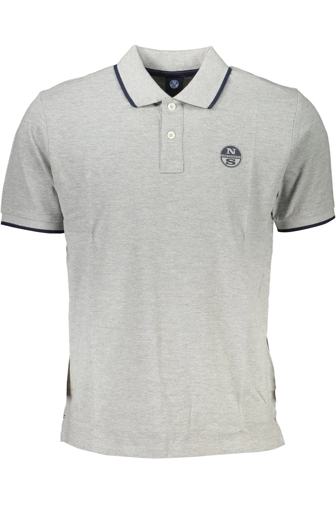 NORTH SAILS MENS GRAY SHORT SLEEVED POLO SHIRT