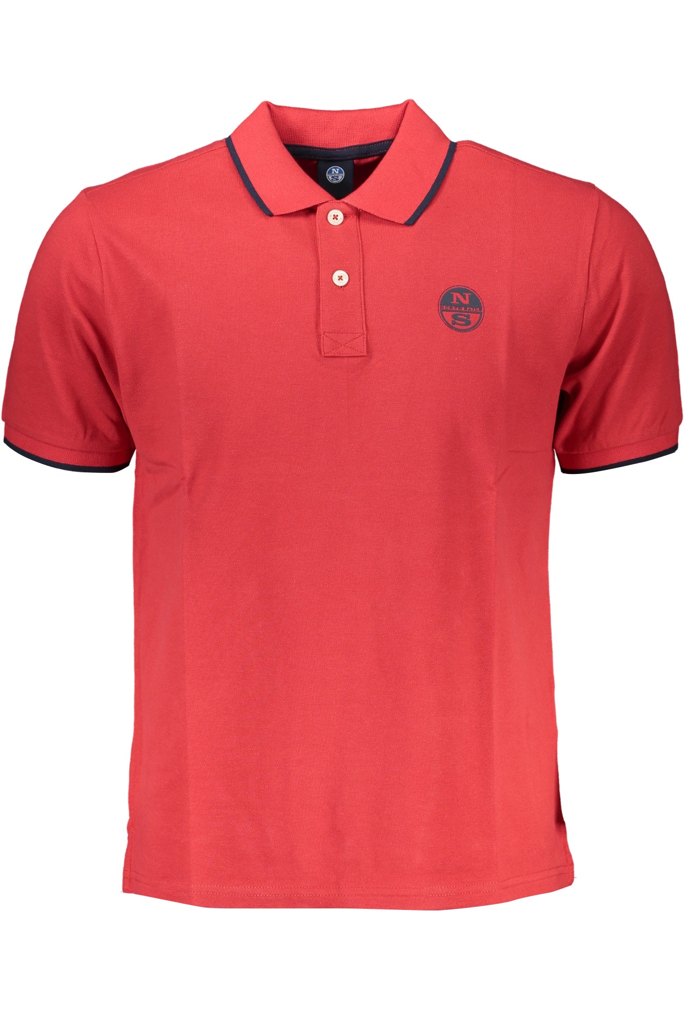 NORTH SAILS MENS RED SHORT SLEEVED POLO SHIRT