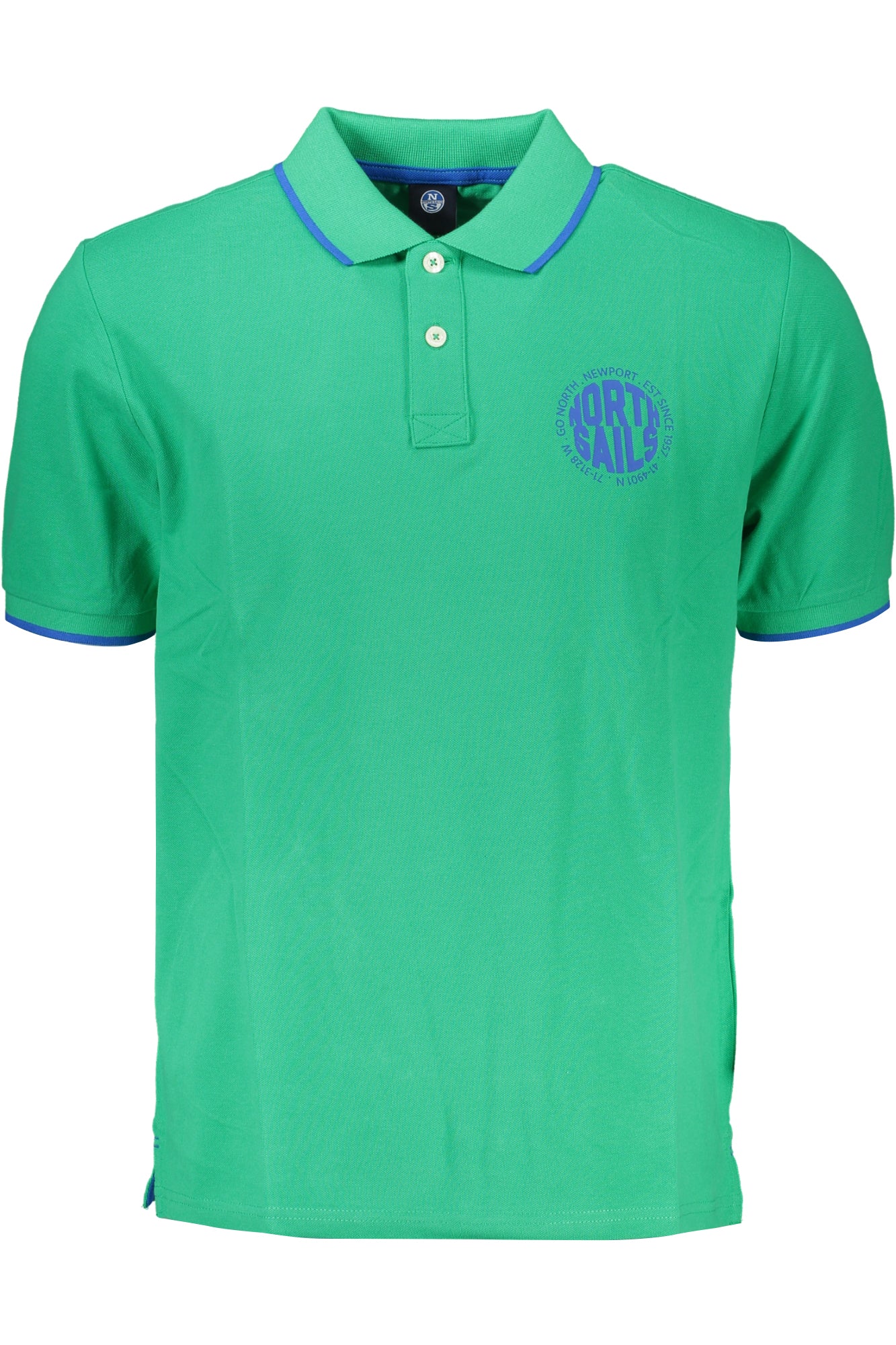 NORTH SAILS GREEN MENS SHORT SLEEVED POLO SHIRT