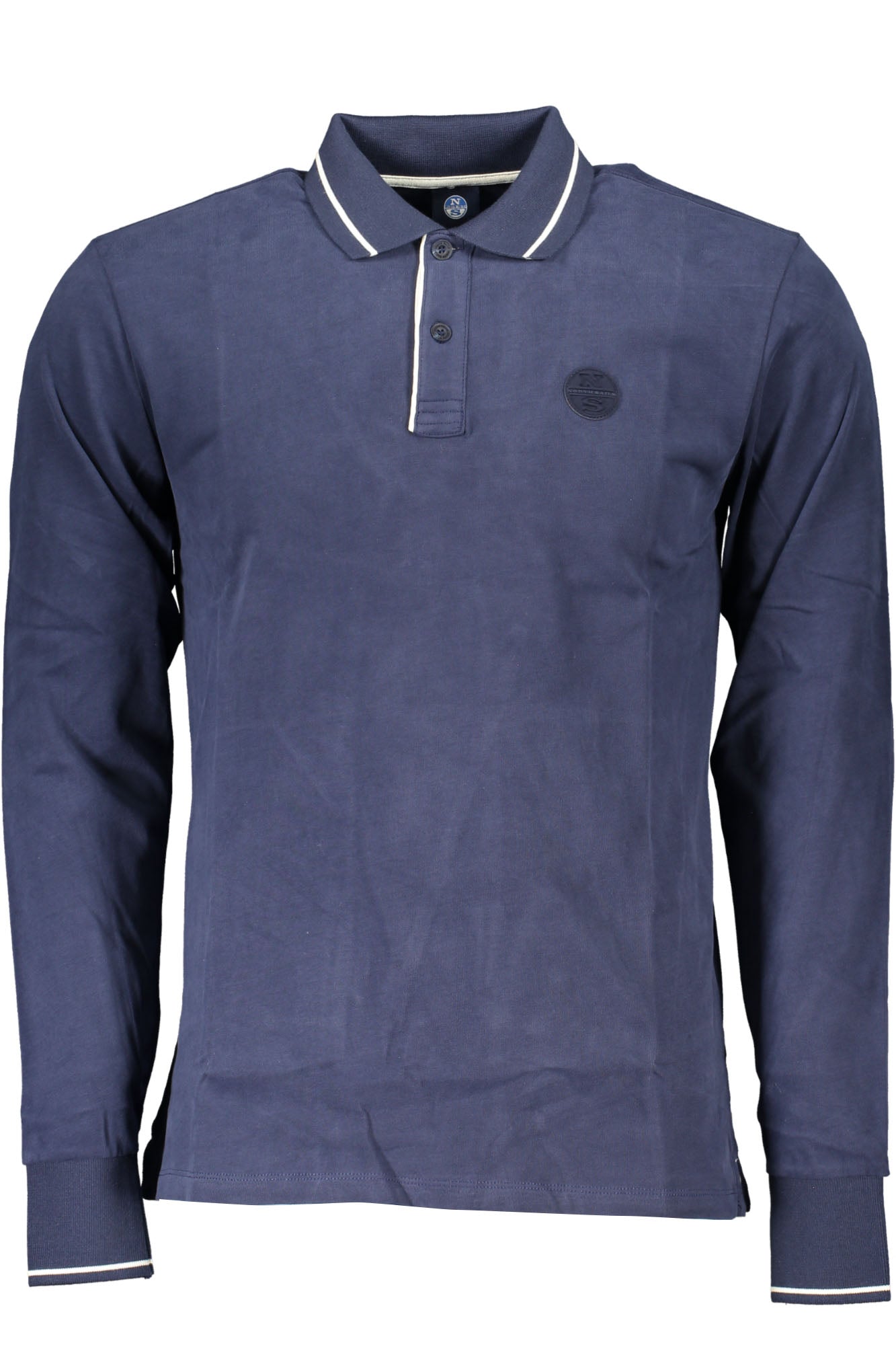 NORTH SAILS MENS LONG SLEEVED POLO SHIRT BLUE