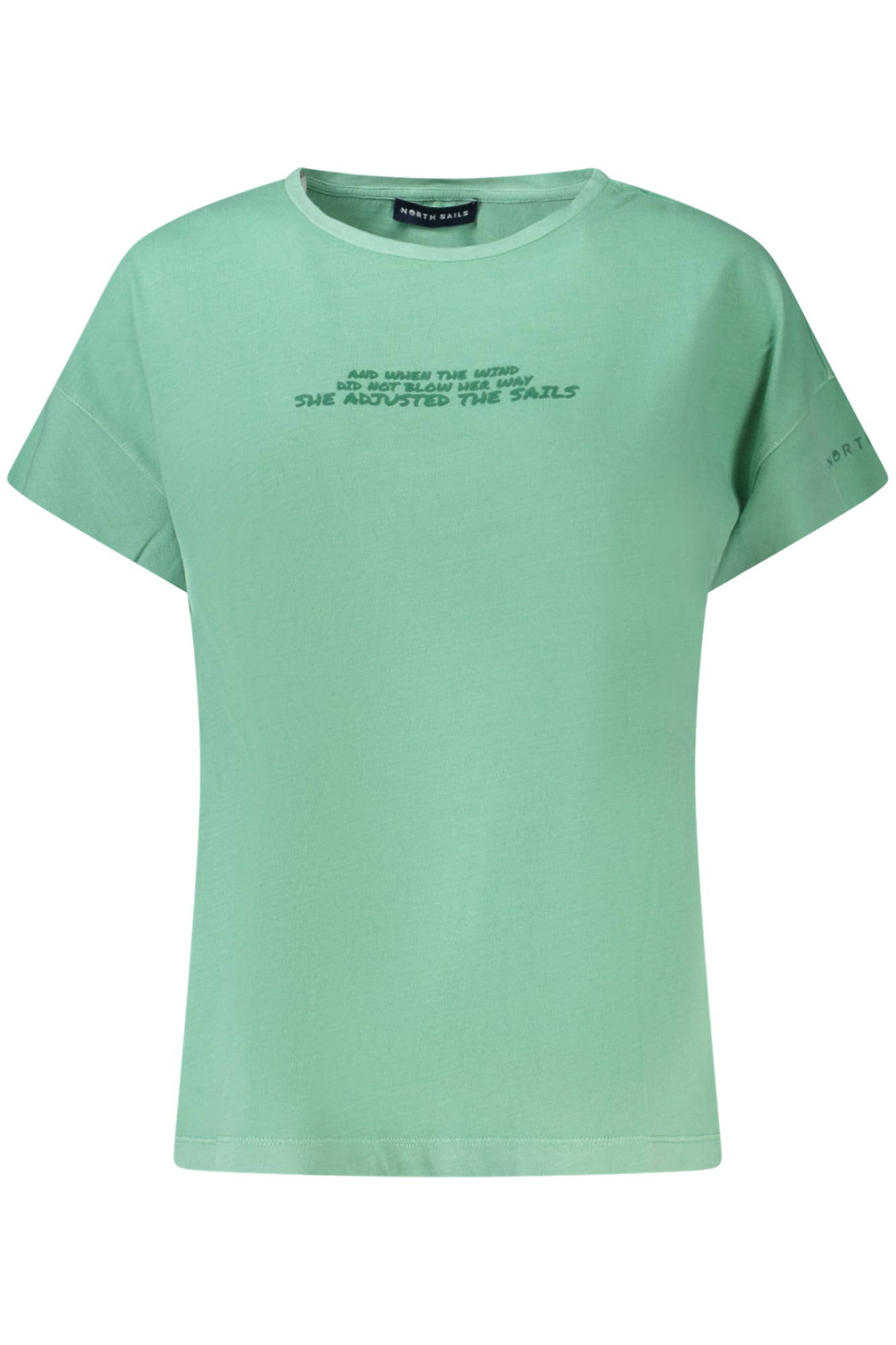 NORTH SAILS GREEN WOMENS SHORT SLEEVE T-SHIRT