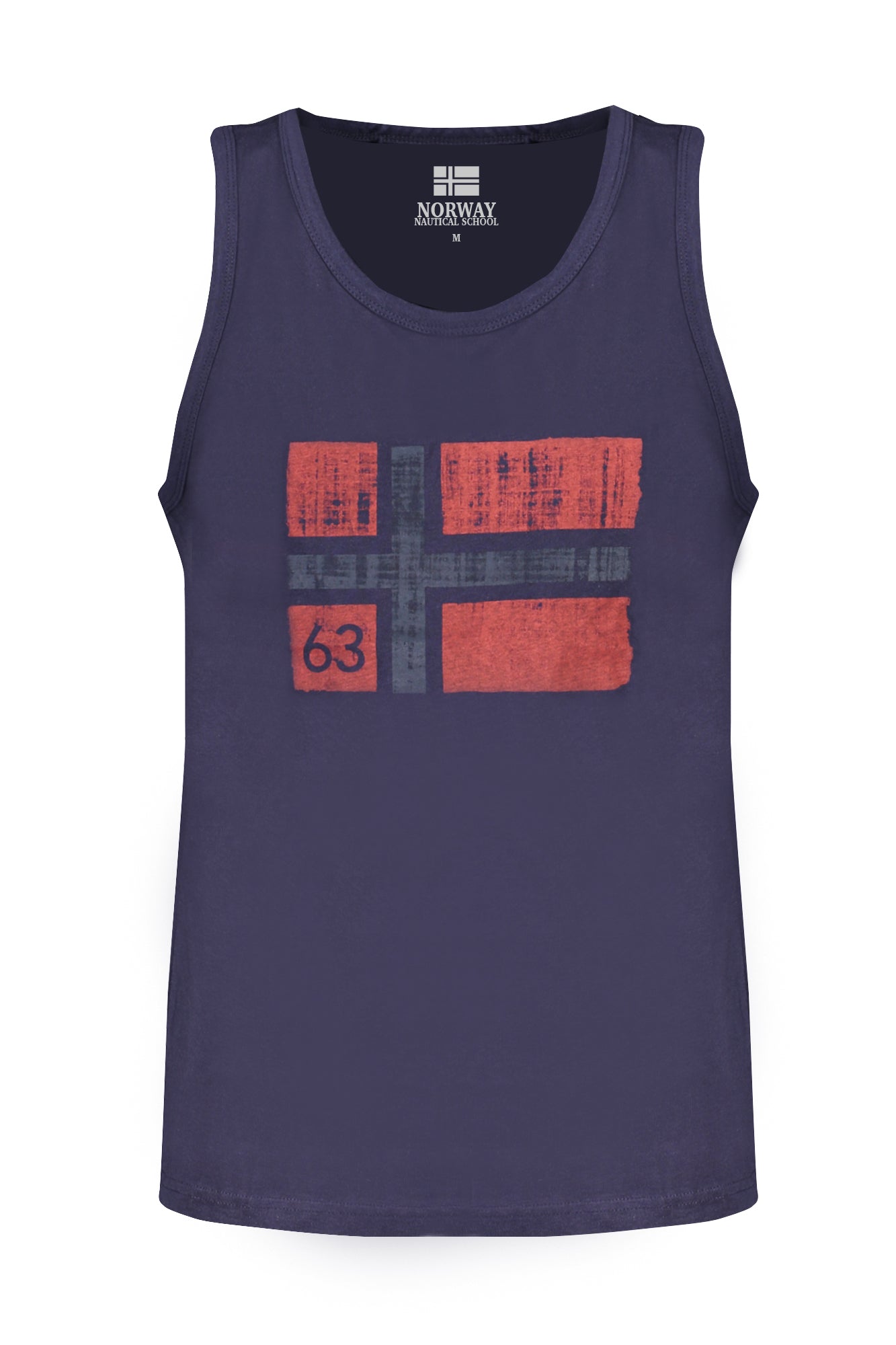 NORWAY 1963 MENS BLUE TANK TOP