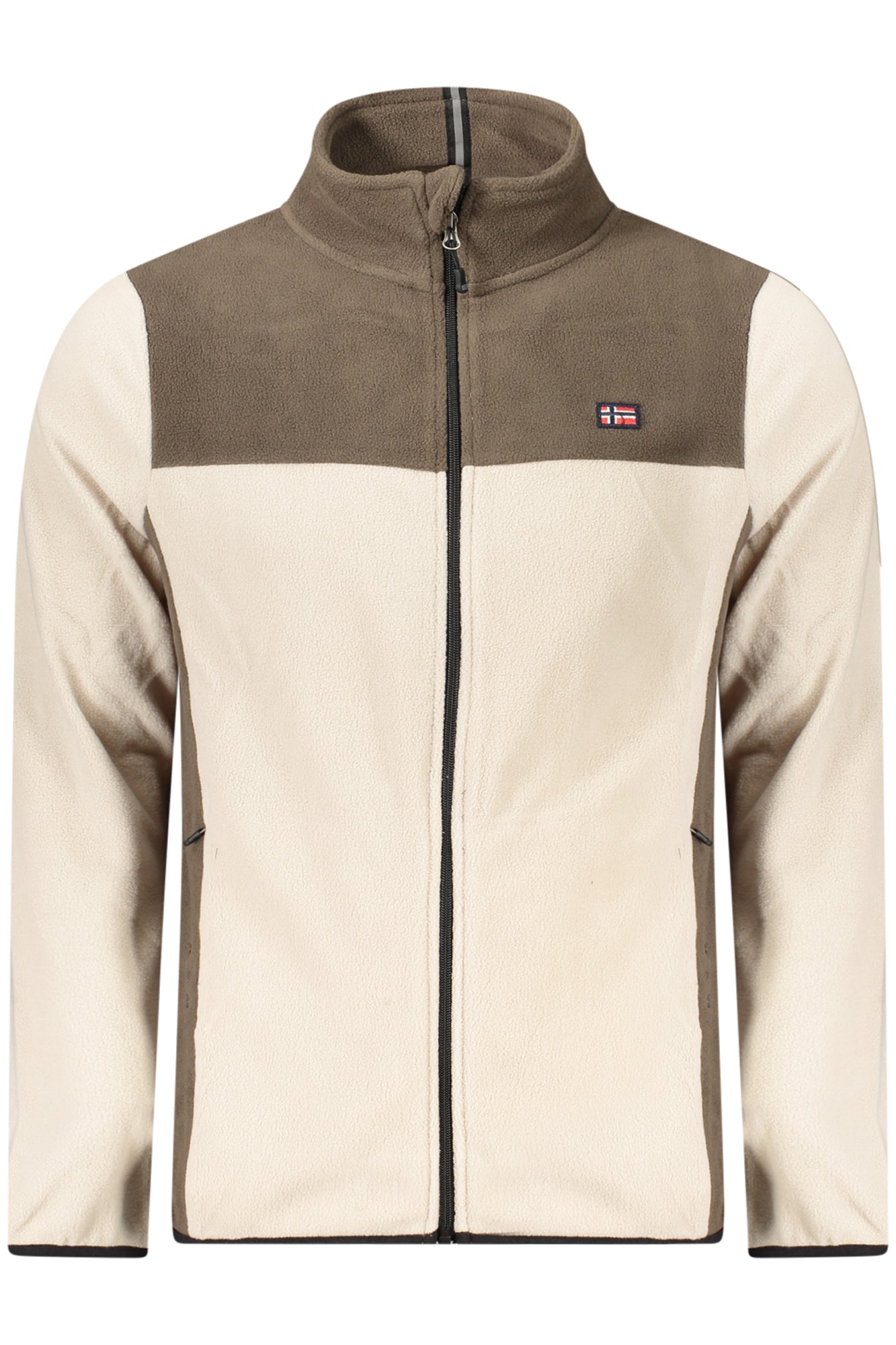 NORWAY 1963 MENS BEIGE ZIP-UP SWEATSHIRT
