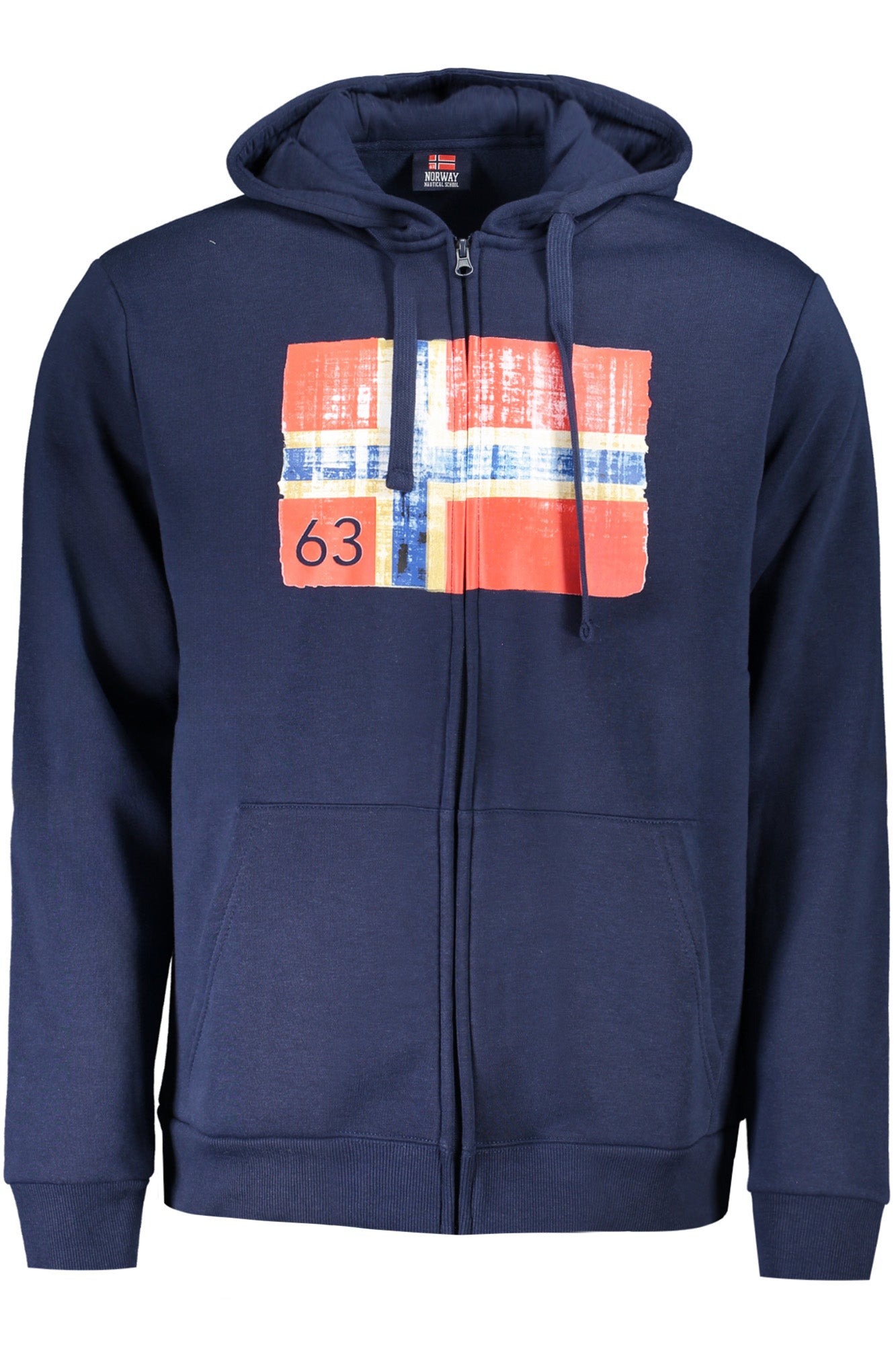 NORWAY 1963 MENS BLUE ZIP-UP SWEATSHIRT