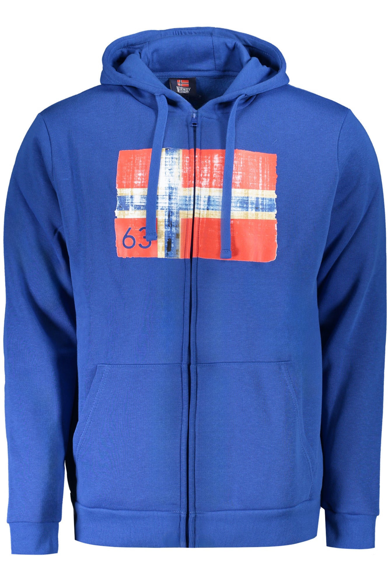 NORWAY 1963 MENS BLUE ZIP-UP SWEATSHIRT