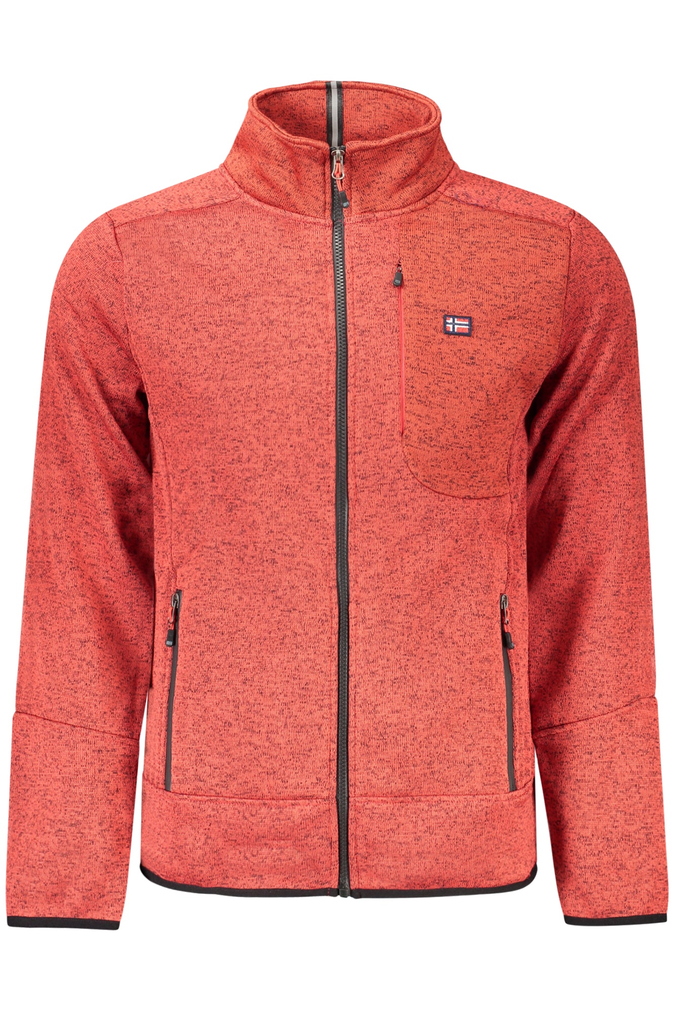 NORWAY 1963 MENS RED ZIP-UP SWEATSHIRT