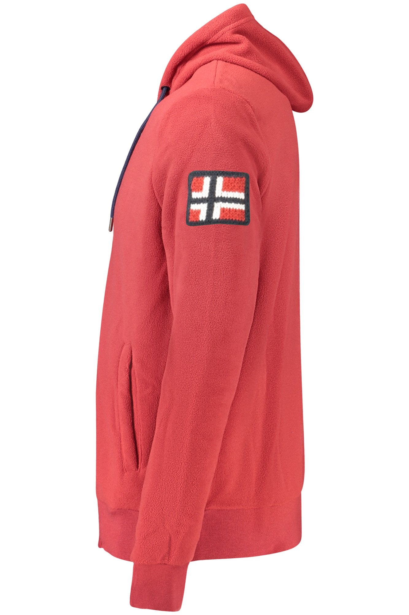 NORWAY 1963 MENS RED ZIP-UP SWEATSHIRT