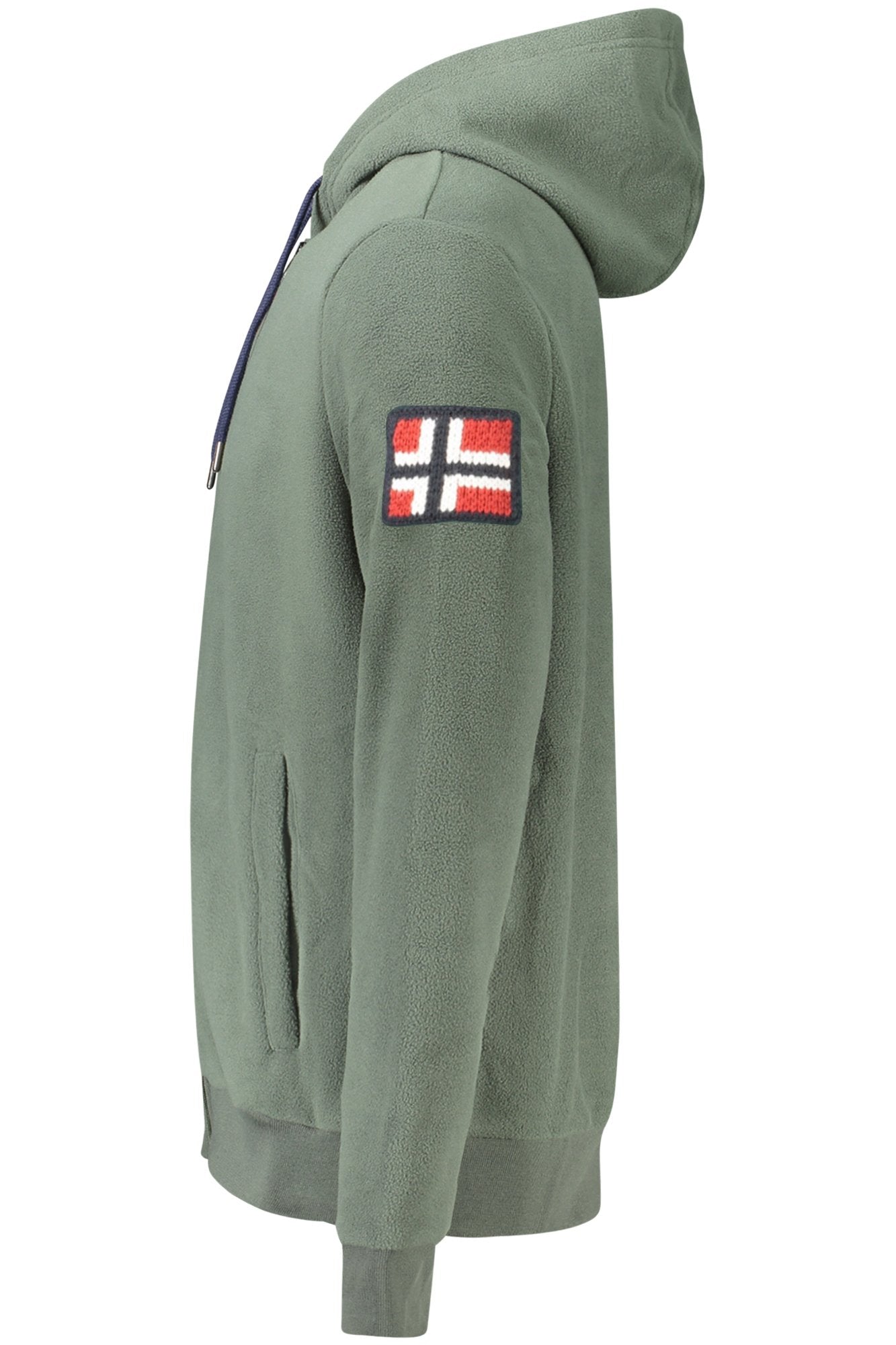 NORWAY 1963 MENS GREEN ZIP-UP SWEATSHIRT