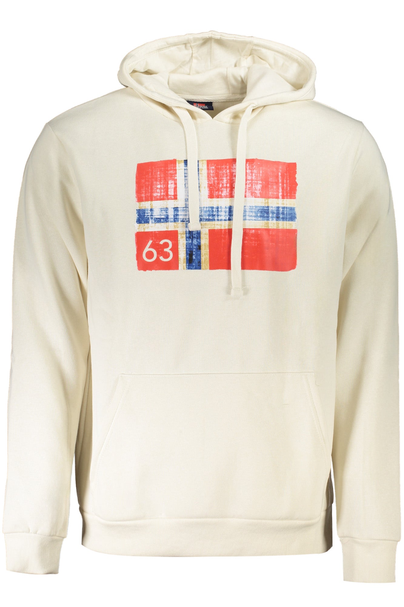 NORWAY 1963 MENS WHITE ZIP-UP SWEATSHIRT