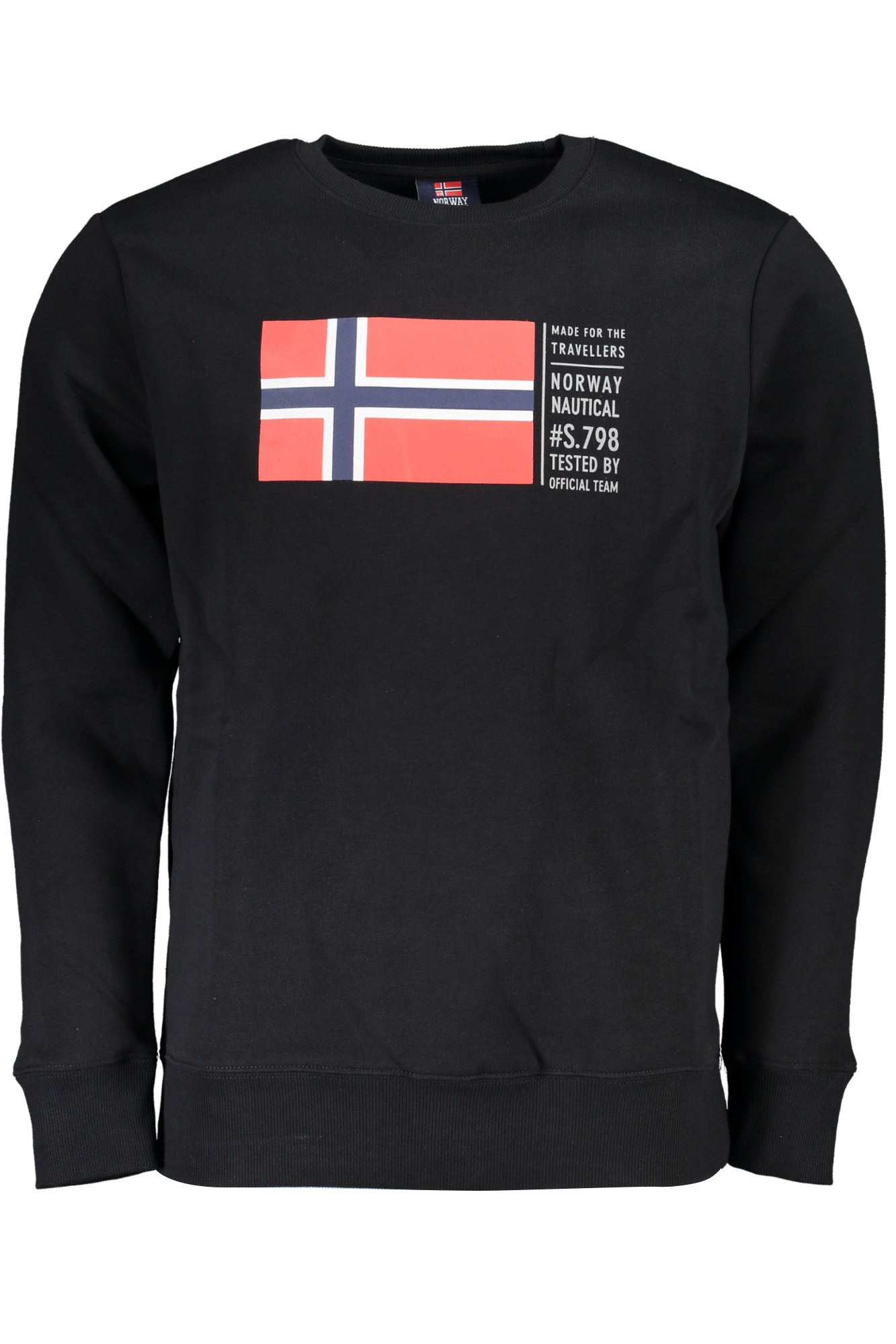 NORWAY 1963 BLACK MENS ZIPLESS SWEATSHIRT