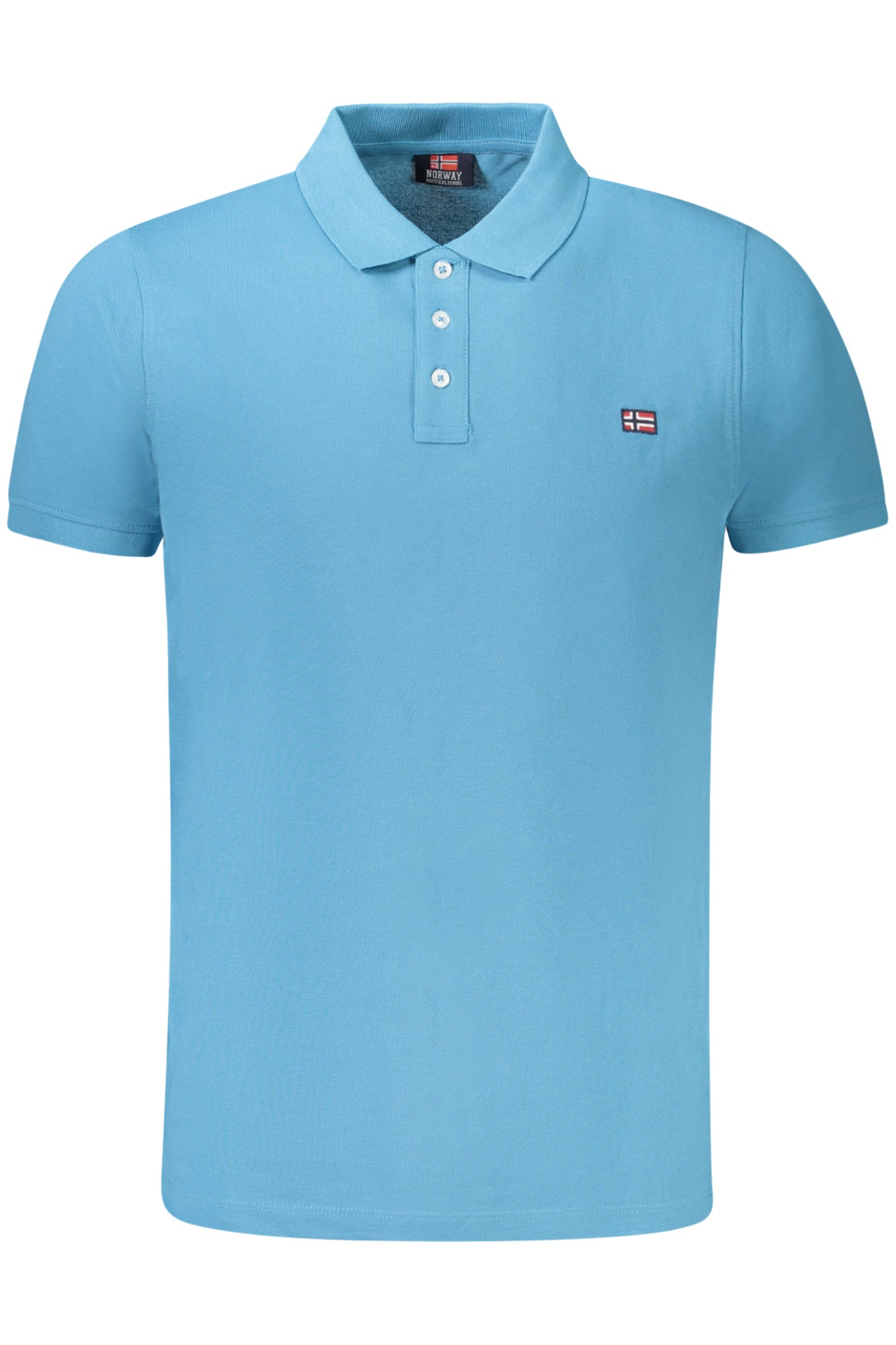 NORWAY 1963 MENS SHORT SLEEVE POLO SHIRT BLUE