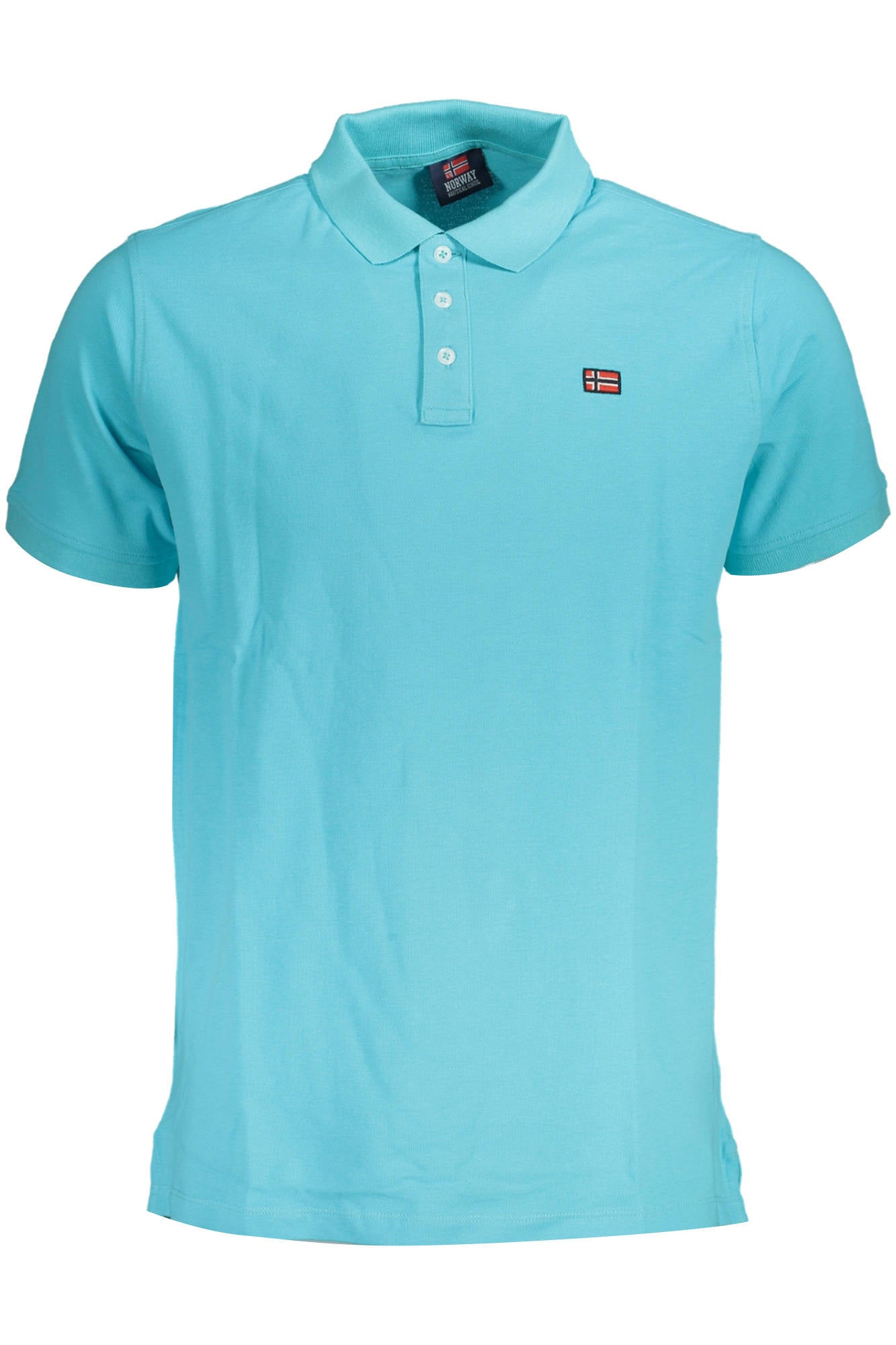 NORWAY 1963 MENS SHORT SLEEVE POLO SHIRT BLUE