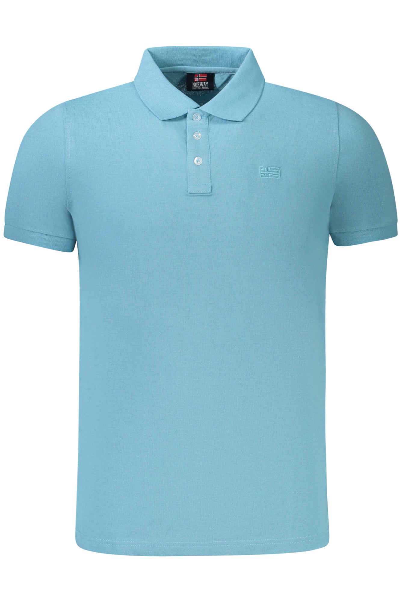 NORWAY 1963 MENS SHORT SLEEVE POLO SHIRT BLUE
