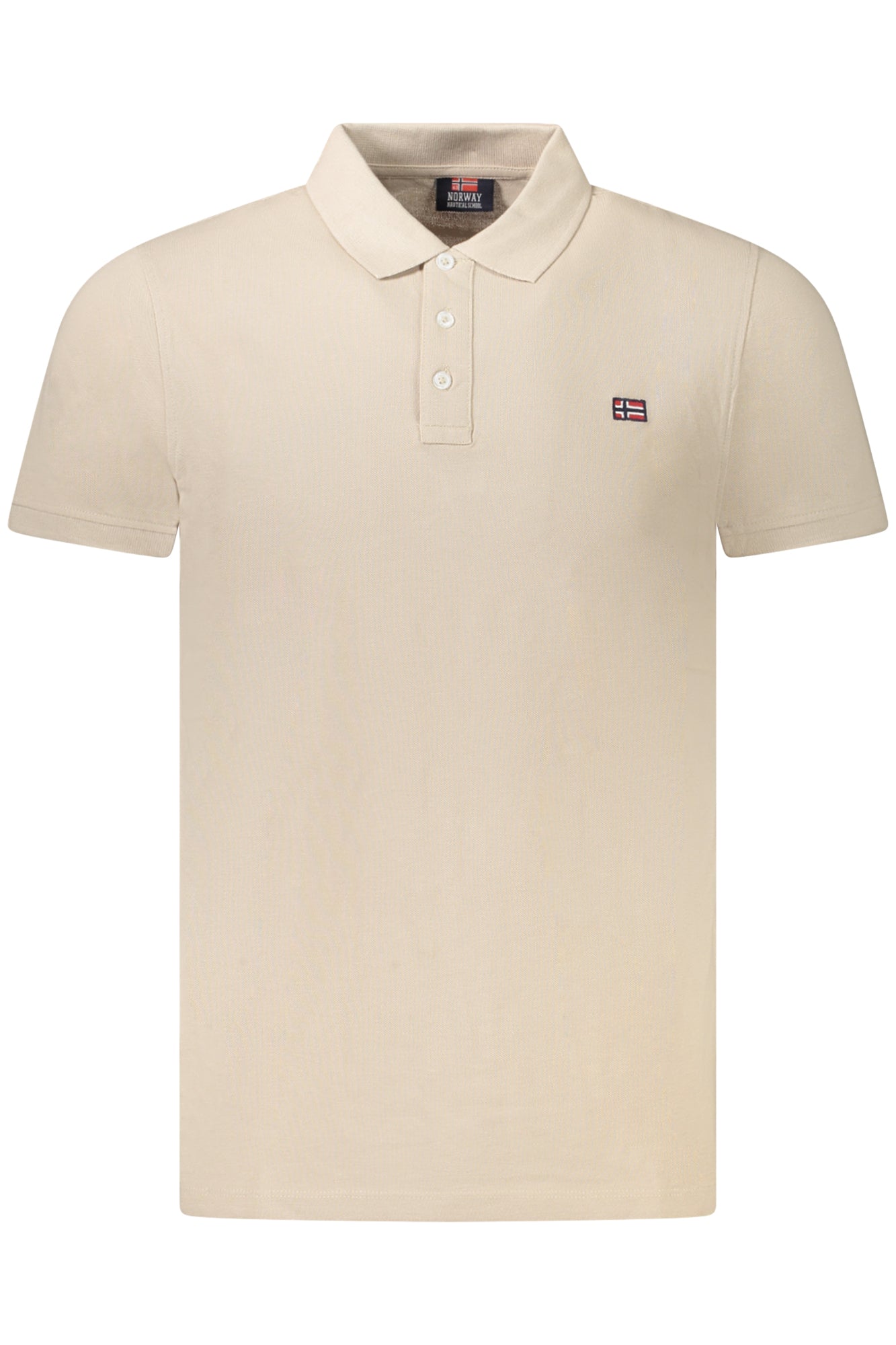 NORWAY 1963 MENS SHORT SLEEVE POLO SHIRT BEIGE