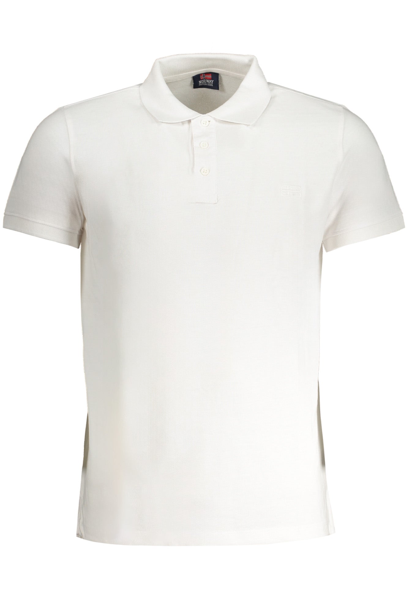 NORWAY 1963 MENS WHITE SHORT SLEEVE POLO SHIRT