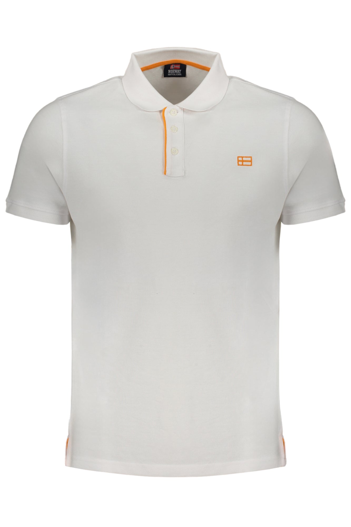 NORWAY 1963 MENS WHITE SHORT SLEEVE POLO SHIRT