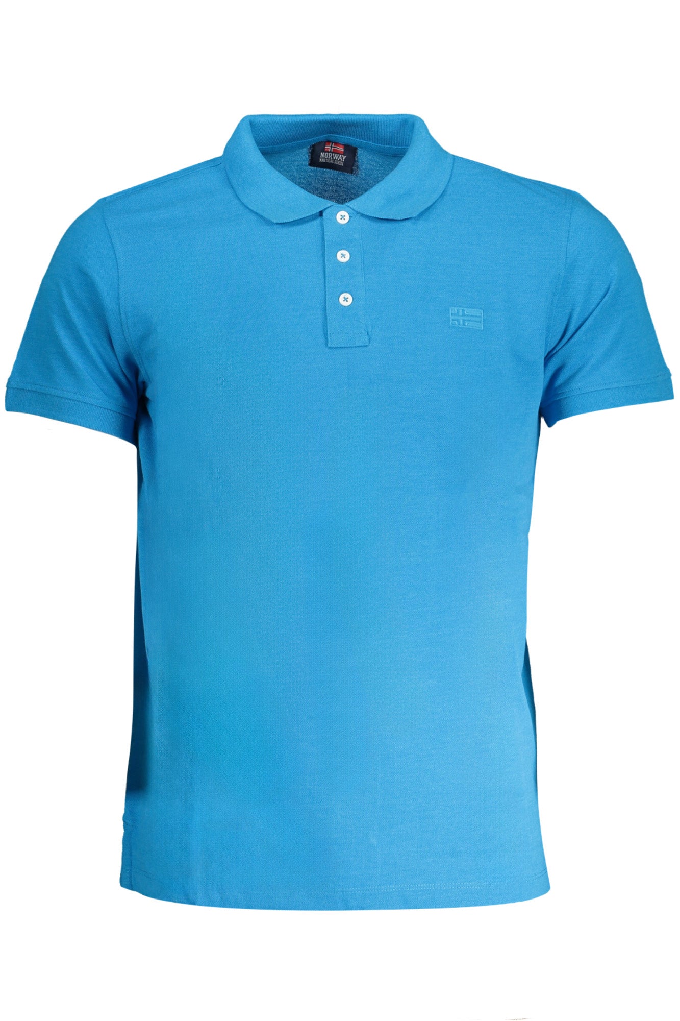 NORWAY 1963 MENS BLUE SHORT SLEEVED POLO SHIRT