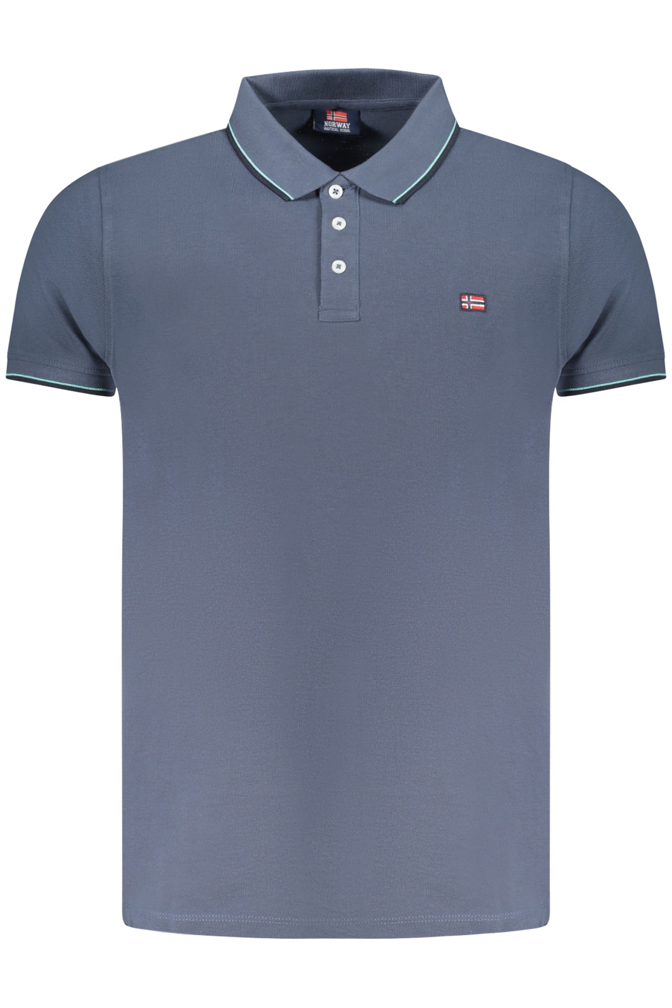 NORWAY 1963 MENS SHORT SLEEVE POLO BLUE