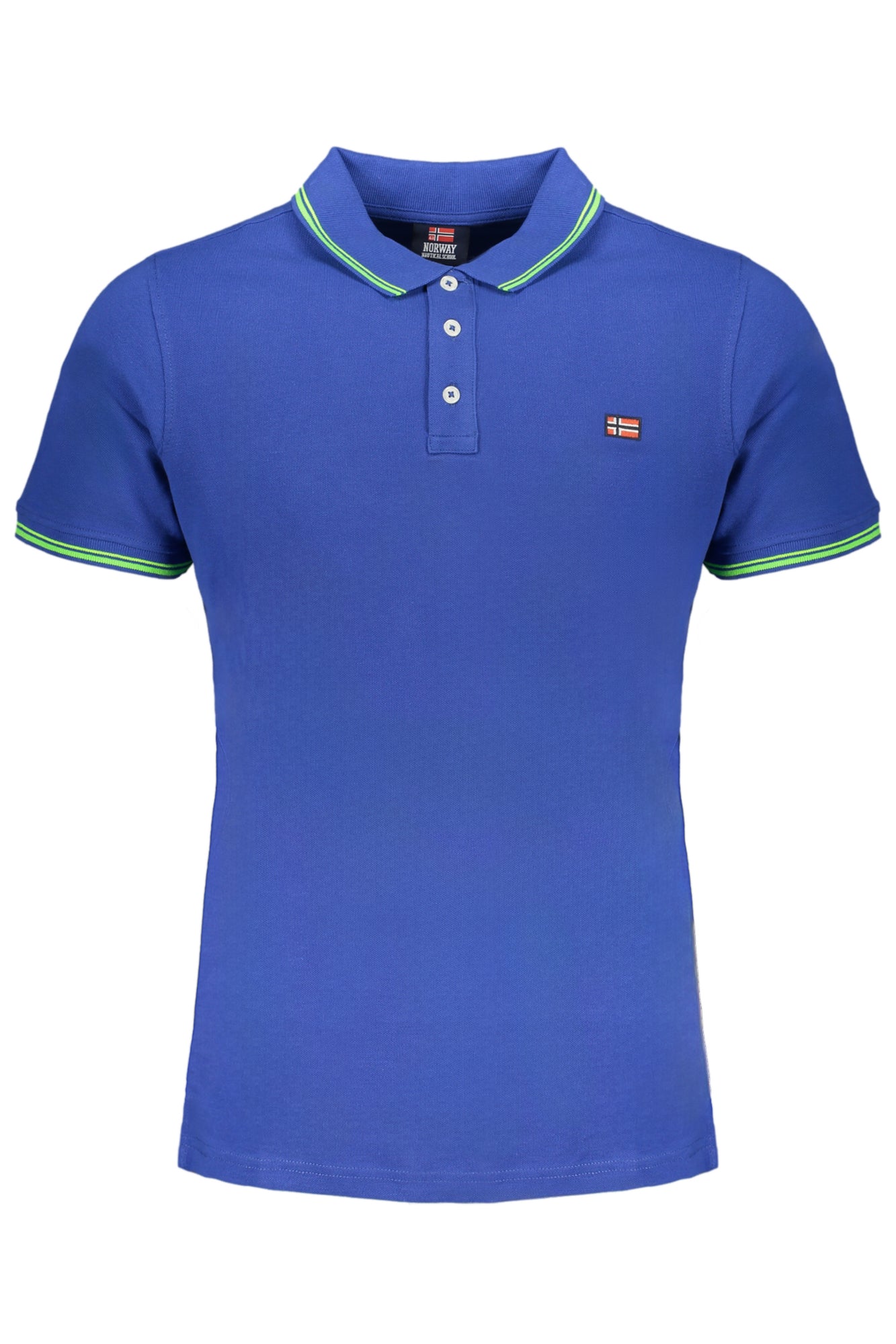 NORWAY 1963 MENS BLUE SHORT SLEEVE POLO SHIRT