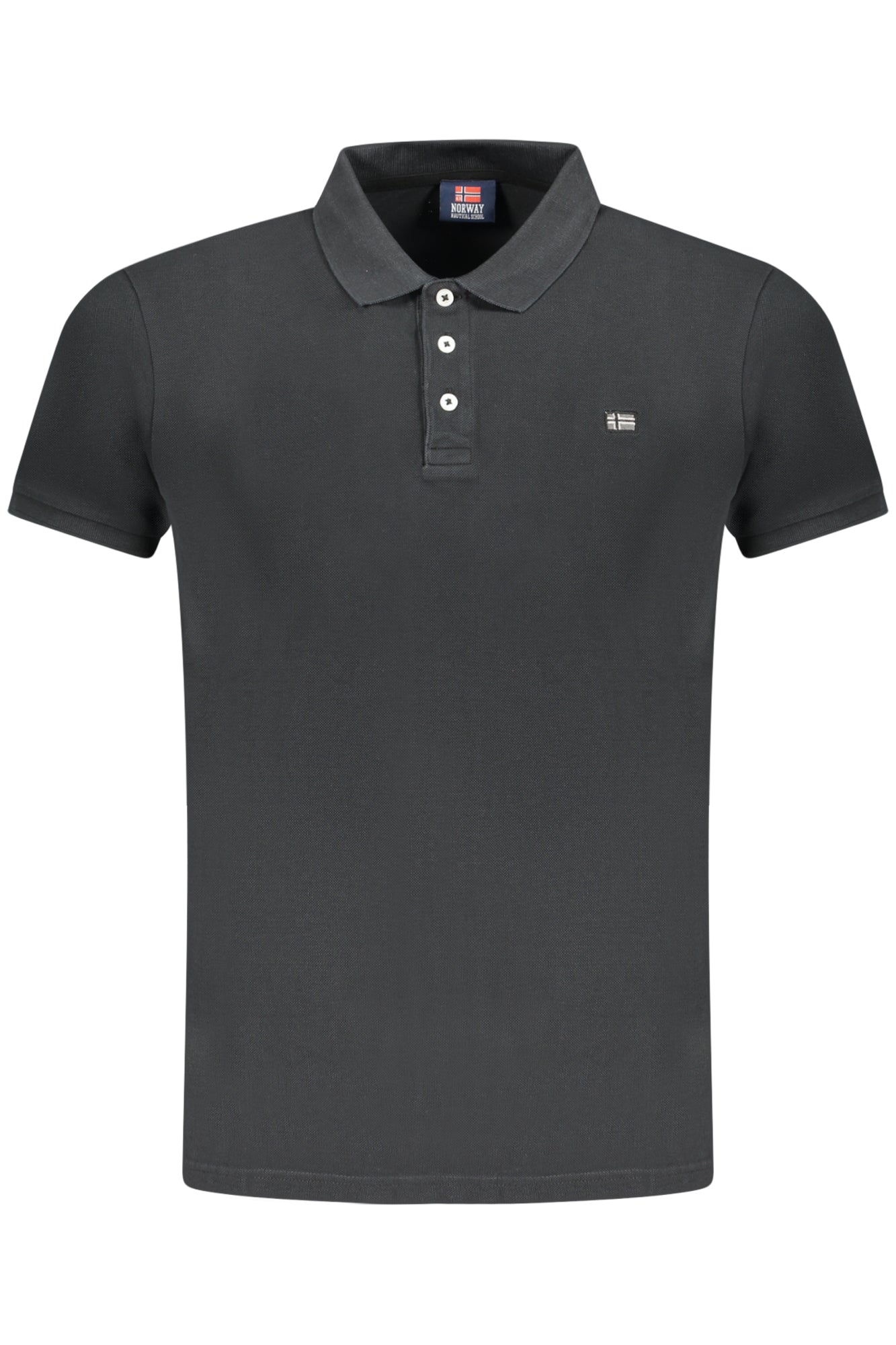 NORWAY 1963 MENS SHORT SLEEVE POLO BLACK