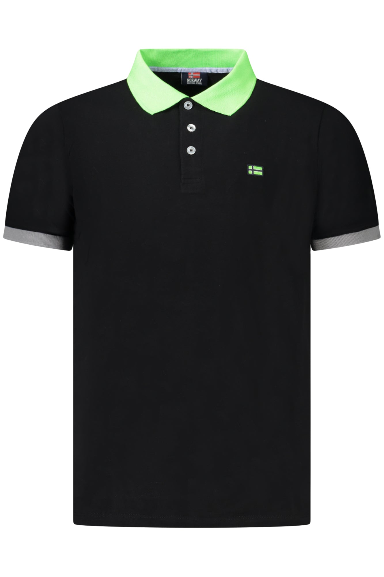 NORWAY 1963 MENS SHORT SLEEVE POLO BLACK