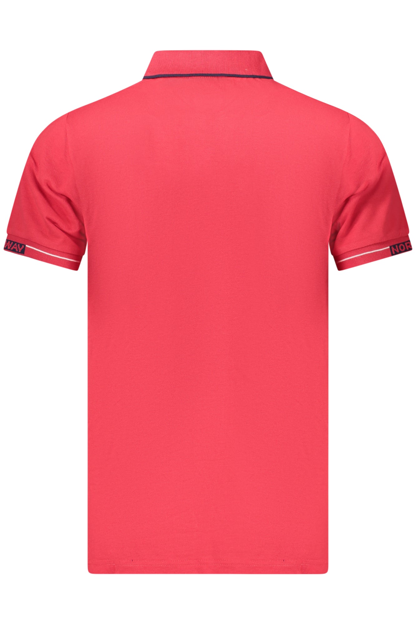 NORWAY 1963 MENS SHORT SLEEVE POLO SHIRT RED