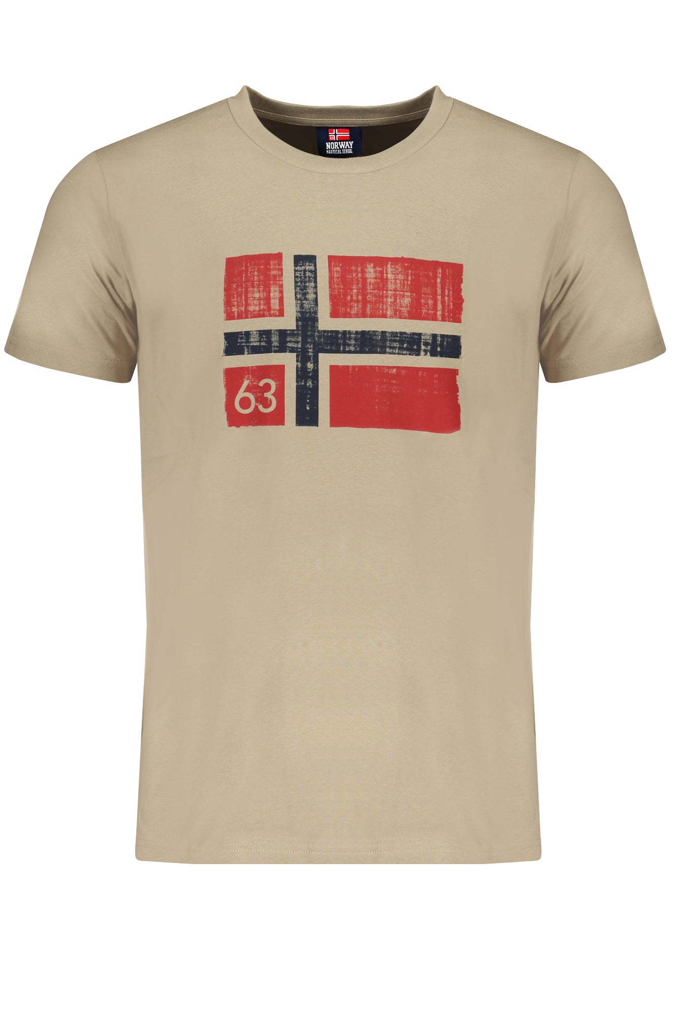 NORWAY 1963 BEIGE MENS SHORT SLEEVE T-SHIRT