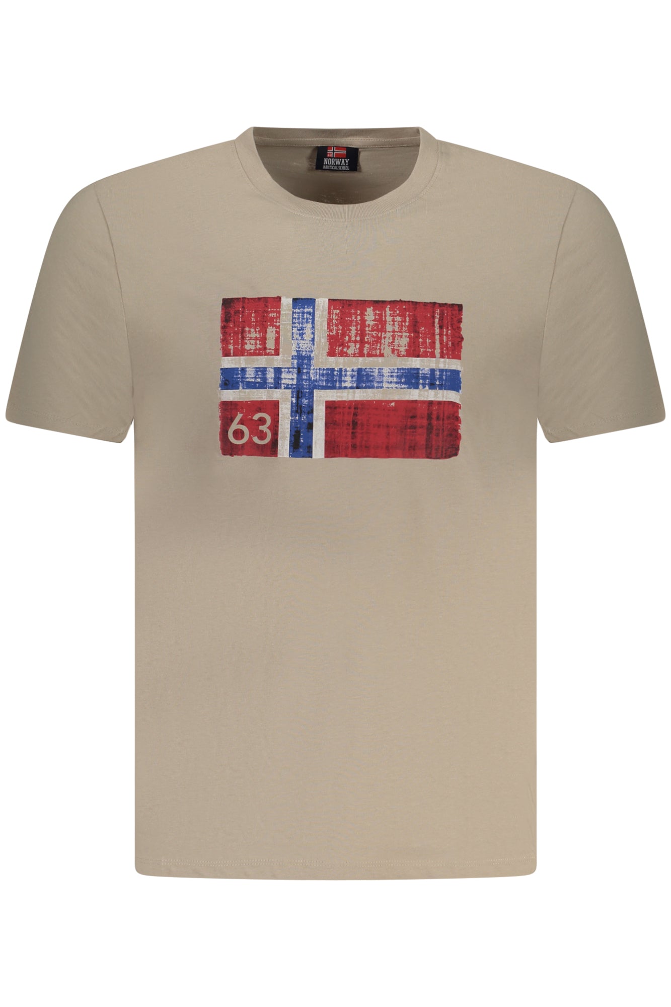 NORWAY 1963 MENS SHORT SLEEVE T-SHIRT BEIGE