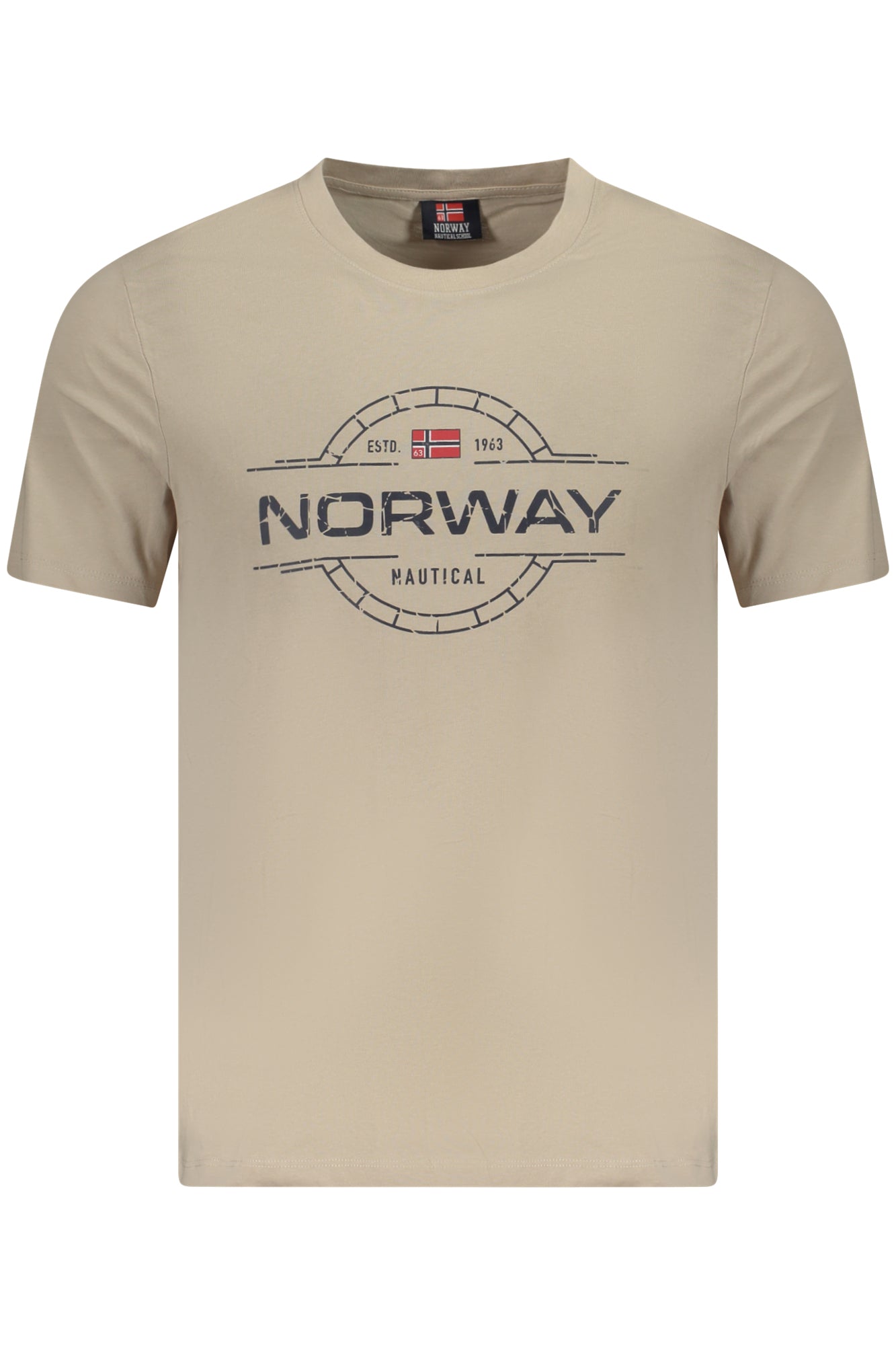 NORWAY 1963 MENS SHORT SLEEVE T-SHIRT BEIGE