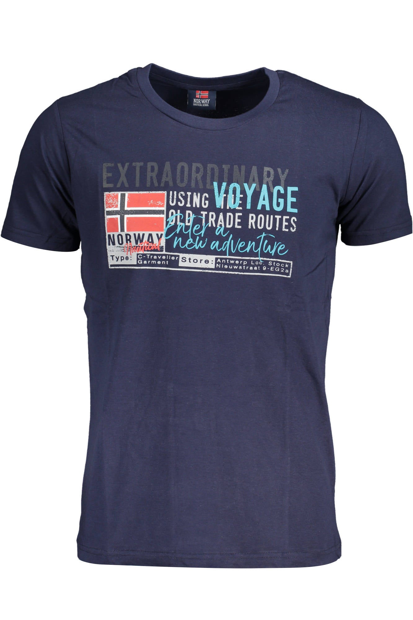 NORWAY 1963 MENS BLUE SHORT SLEEVED T-SHIRT