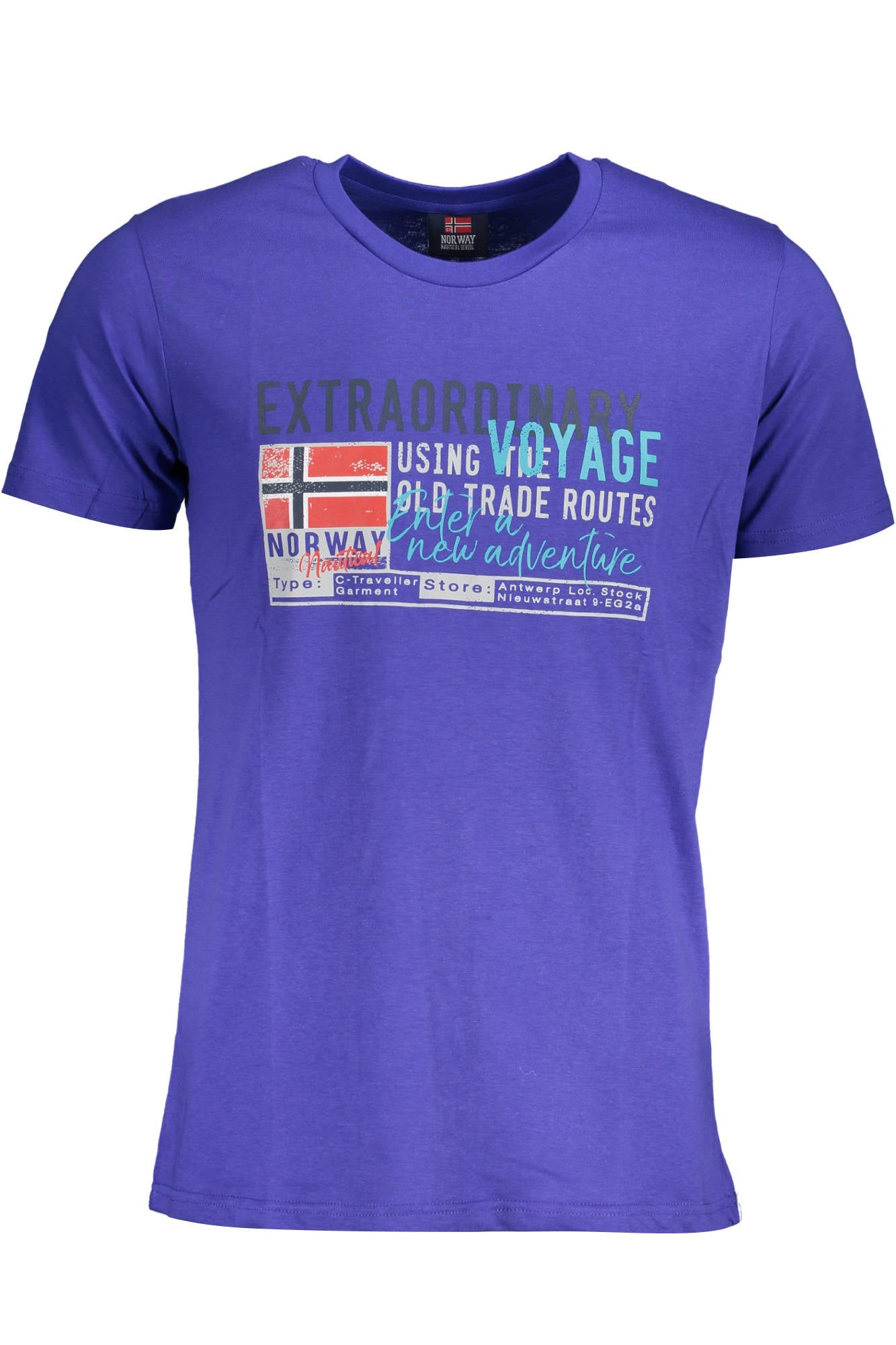 NORWAY 1963 MENS BLUE SHORT SLEEVED T-SHIRT
