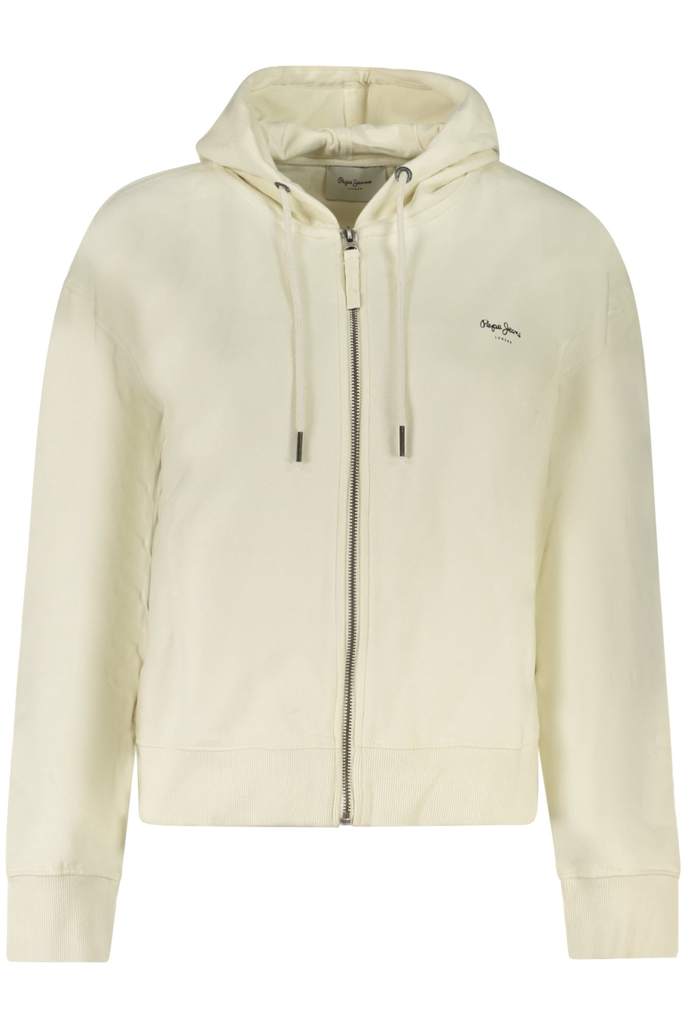 PEPE JEANS WOMENS WHITE ZIP-UP SWEATSHIRT