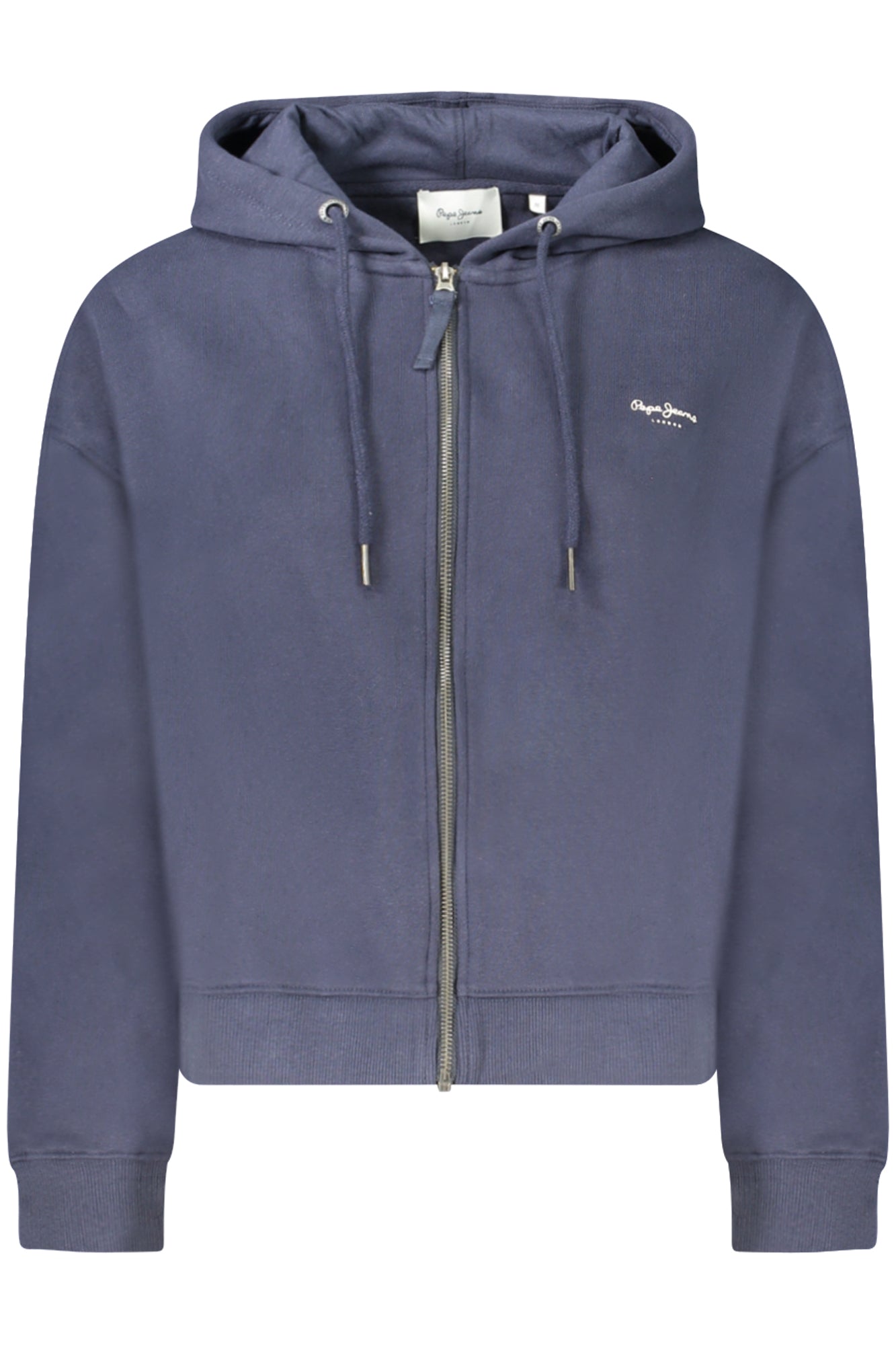 PEPE JEANS WOMENS BLUE ZIP-UP SWEATSHIRT
