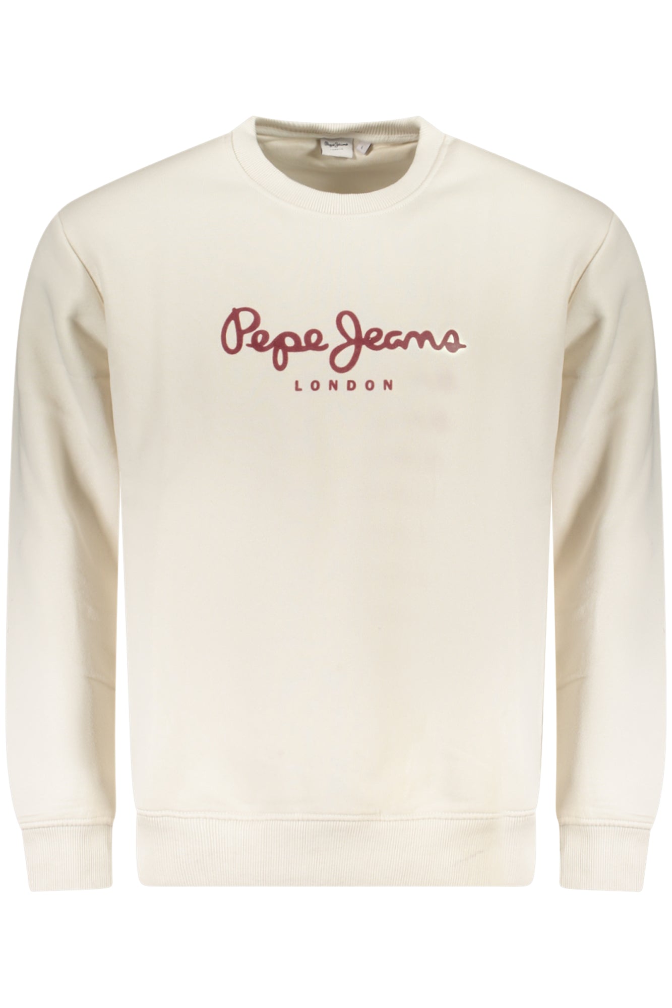 PEPE JEANS MENS WHITE ZIP-UP SWEATSHIRT