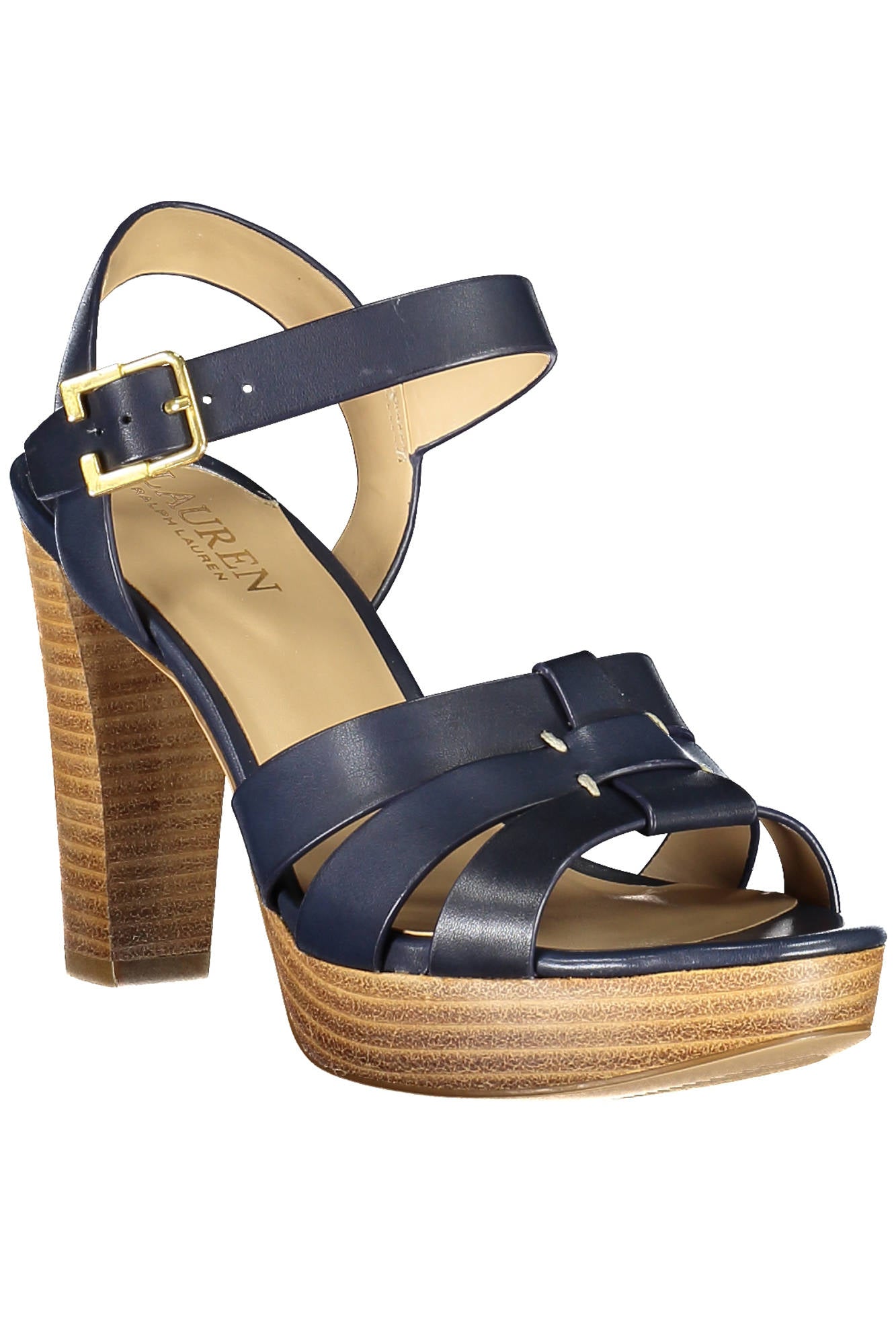 RALPH LAUREN SHOE SANDAL WOMAN BLUE